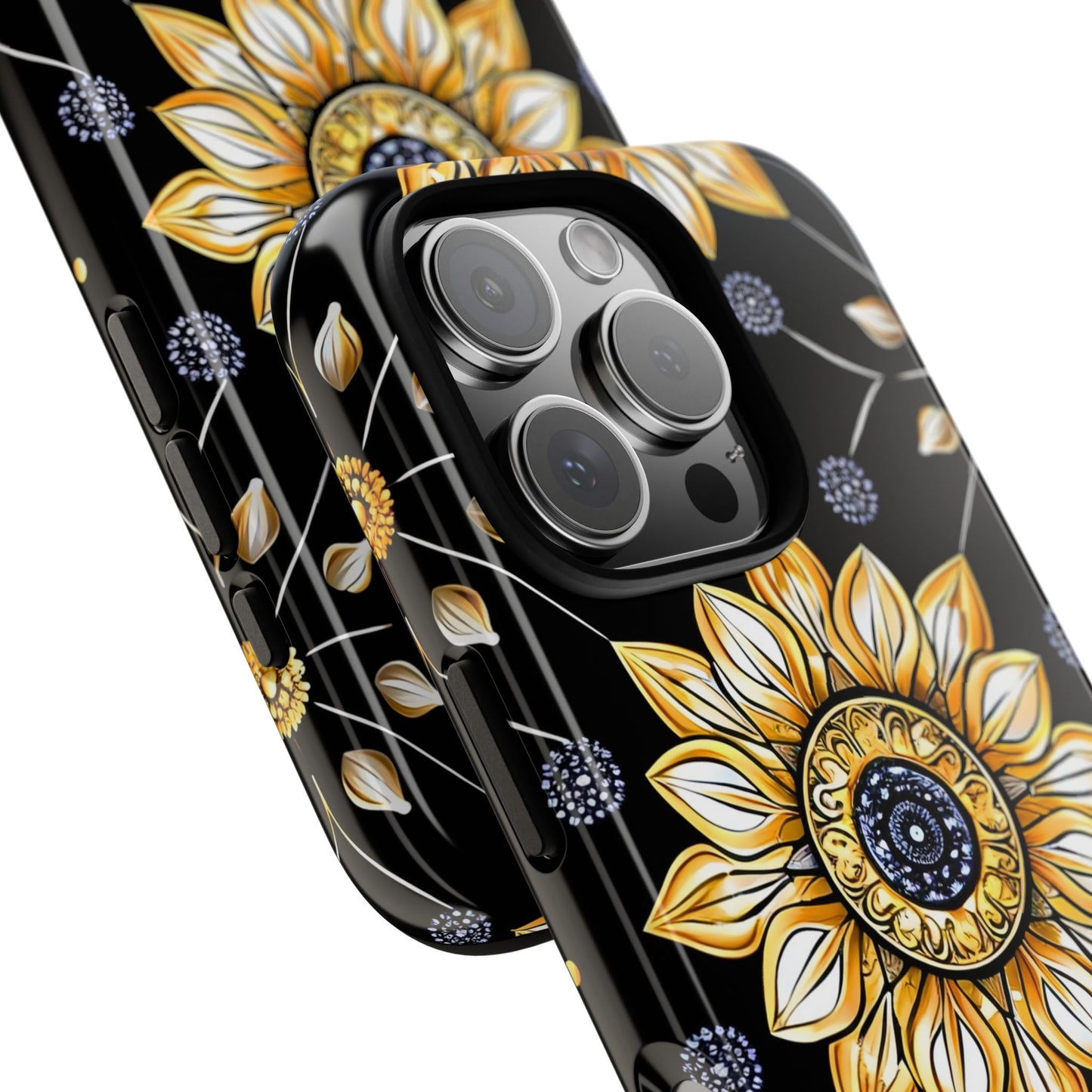 Floral Phone Case with Mandala Design, Tough Cases for iPhone & Samsung, Boho Style, Gift for Her, Unique Accessories