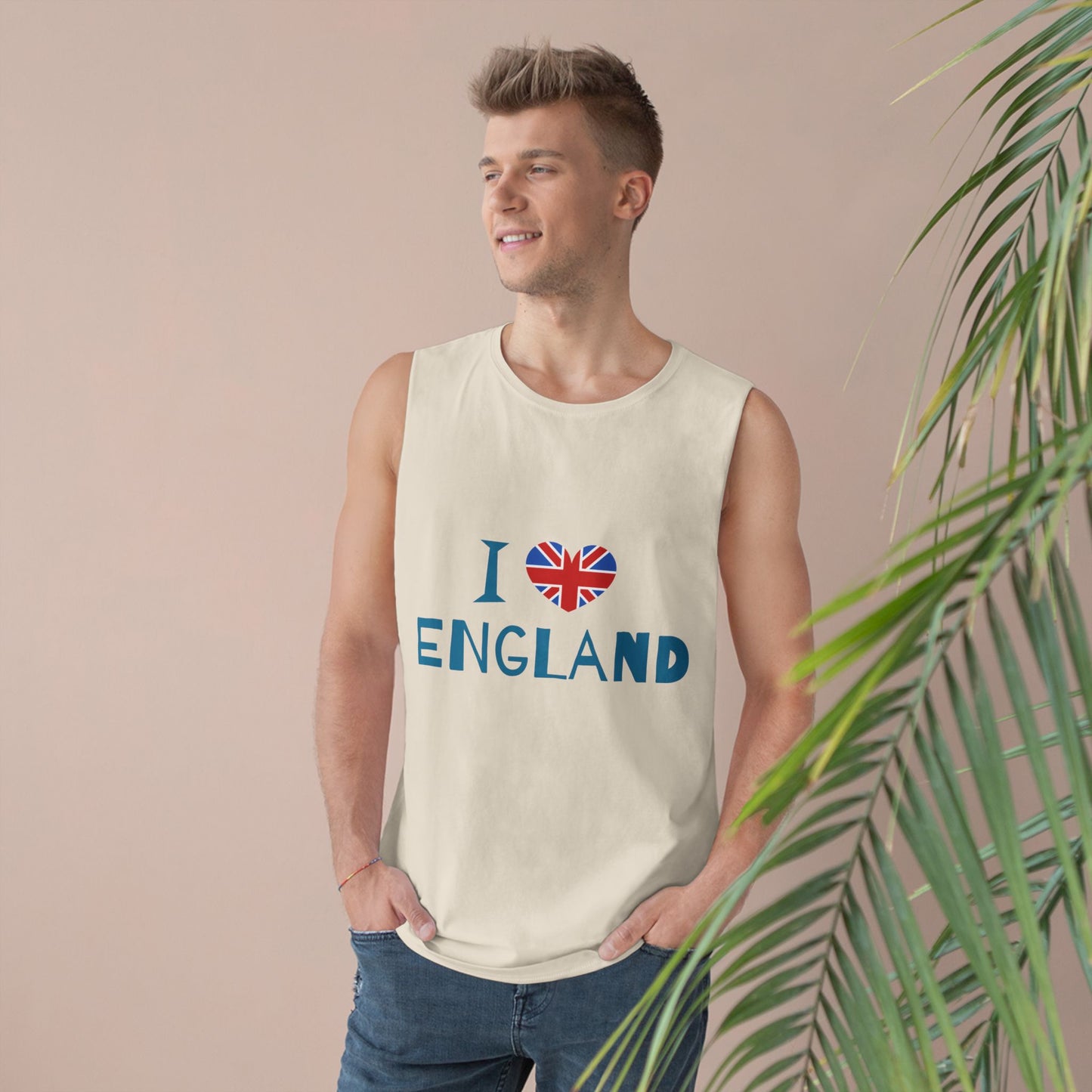 Unisex Barnard Tank - I Love England - Union Jack Heart