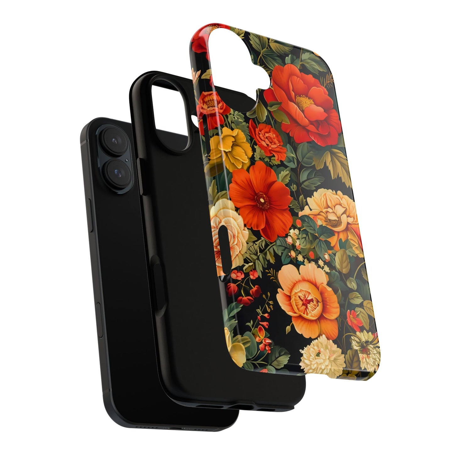 Floral Phone Case, Tough Cases, Decorative Tech Accessories, Gift for Her, Nature Lover Gift, Boho Style Case, Spring Floral Cover