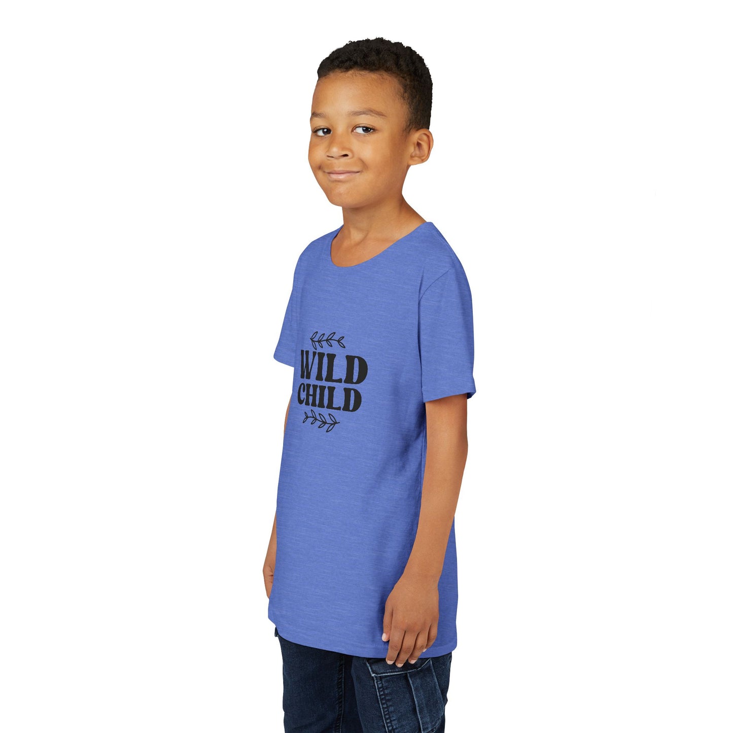 Youth Short Sleeve Tee - The Wild Child Living Life Fearlessly and Embracing Every Adventure - Fun & Adventurous T-Shirt for Kids