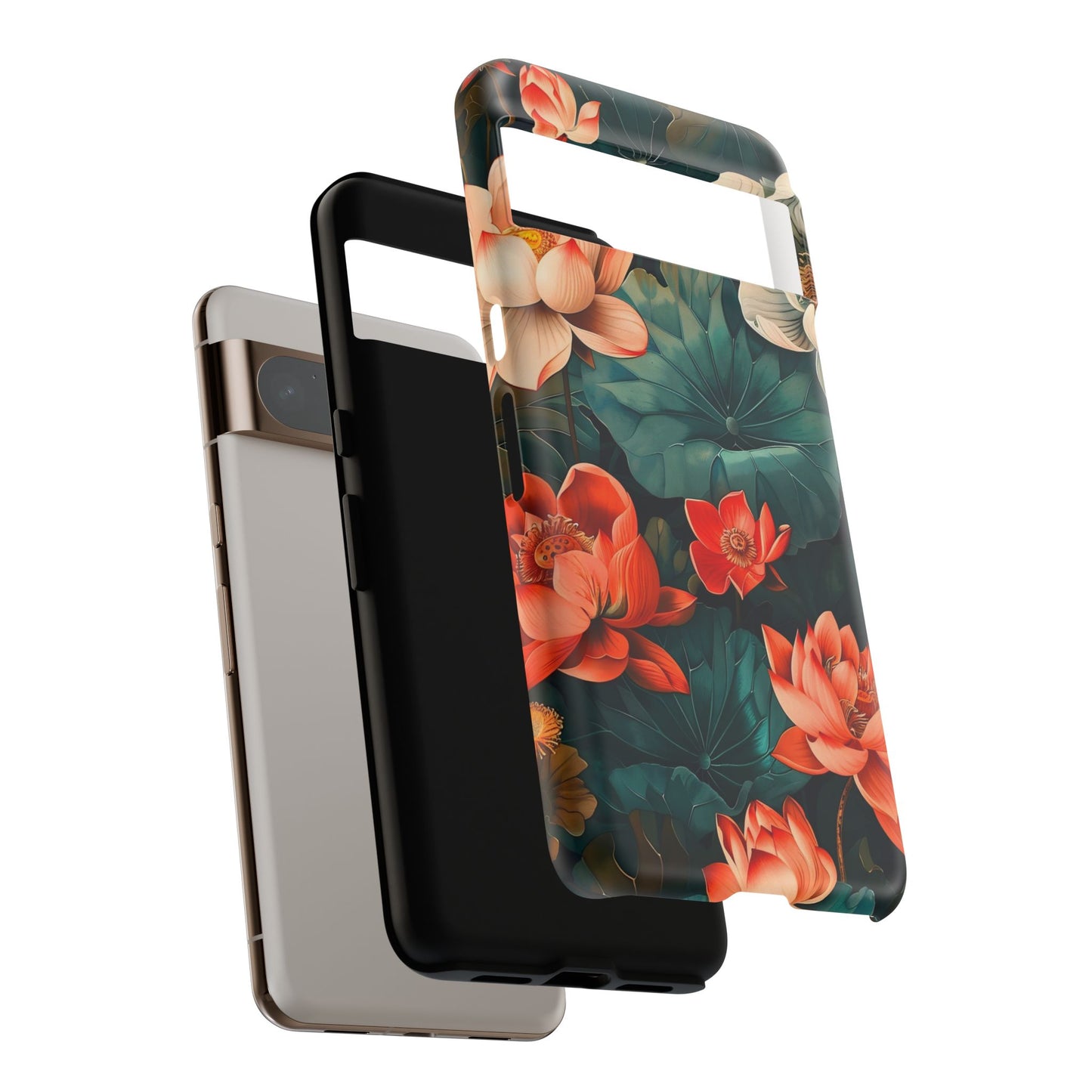 Flower Phone Case, Floral Phone Cover, Tough Case for Floral Lovers, Gift for Her, Stylish Tech Accessories