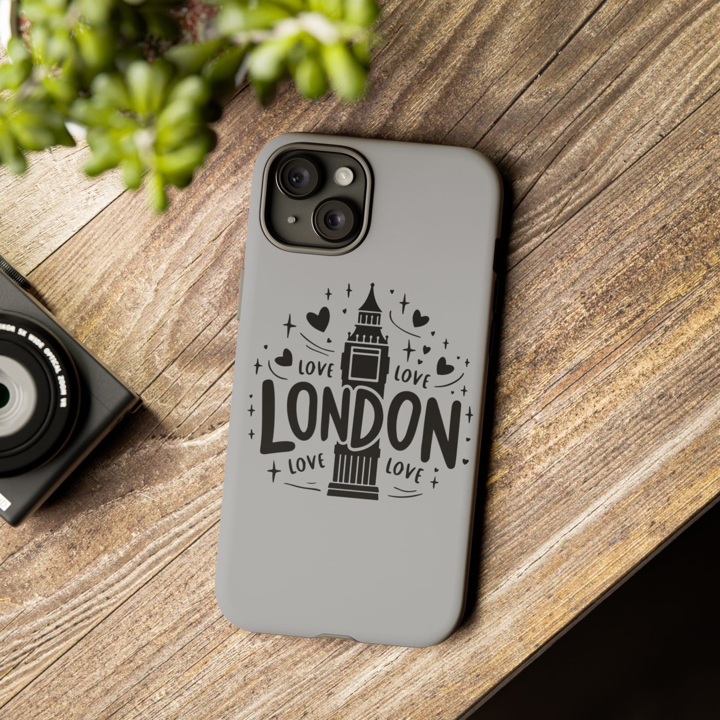London Love Phone Case, Tough Cases, Stylish Phone Accessories, Unique Gift for Travelers, London Souvenir, Love Design