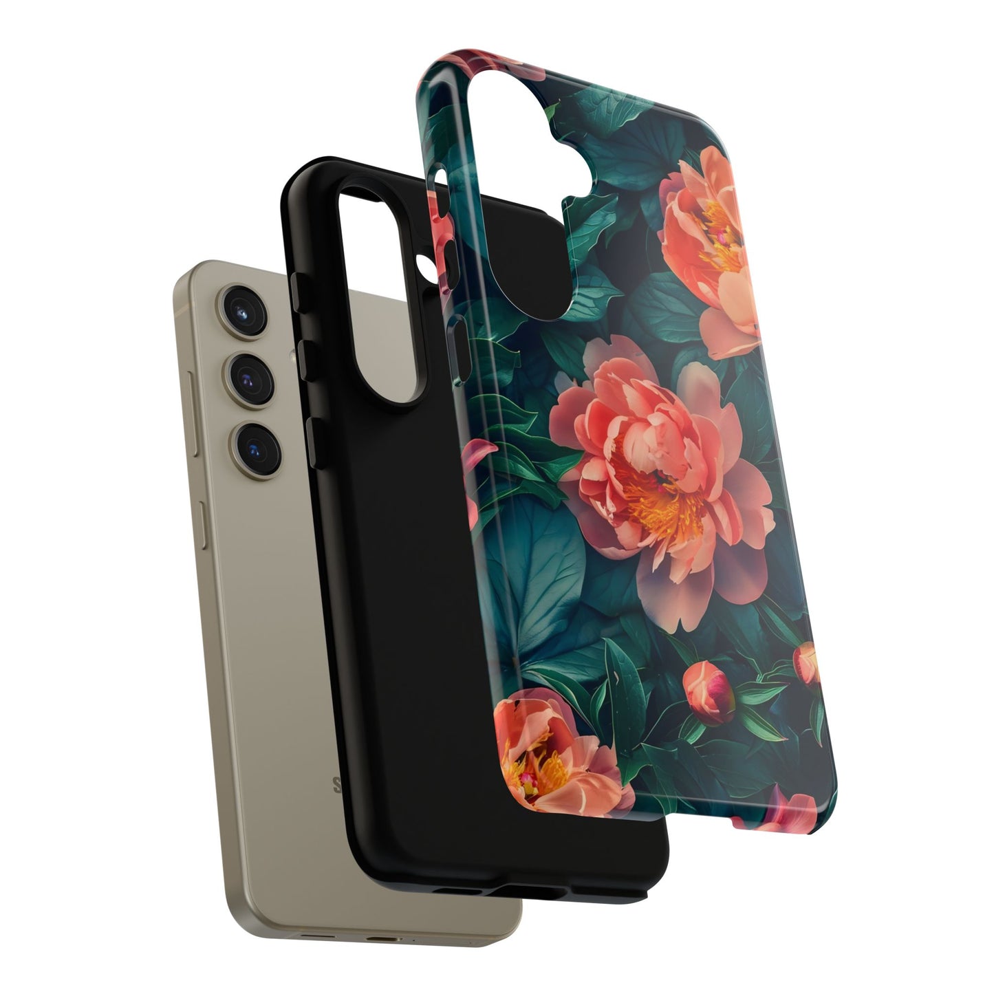 Floral Phone Case - Tough Cases, Flower Design, Botanical Art, Phone Accessory, Gift for Her, Nature Lovers