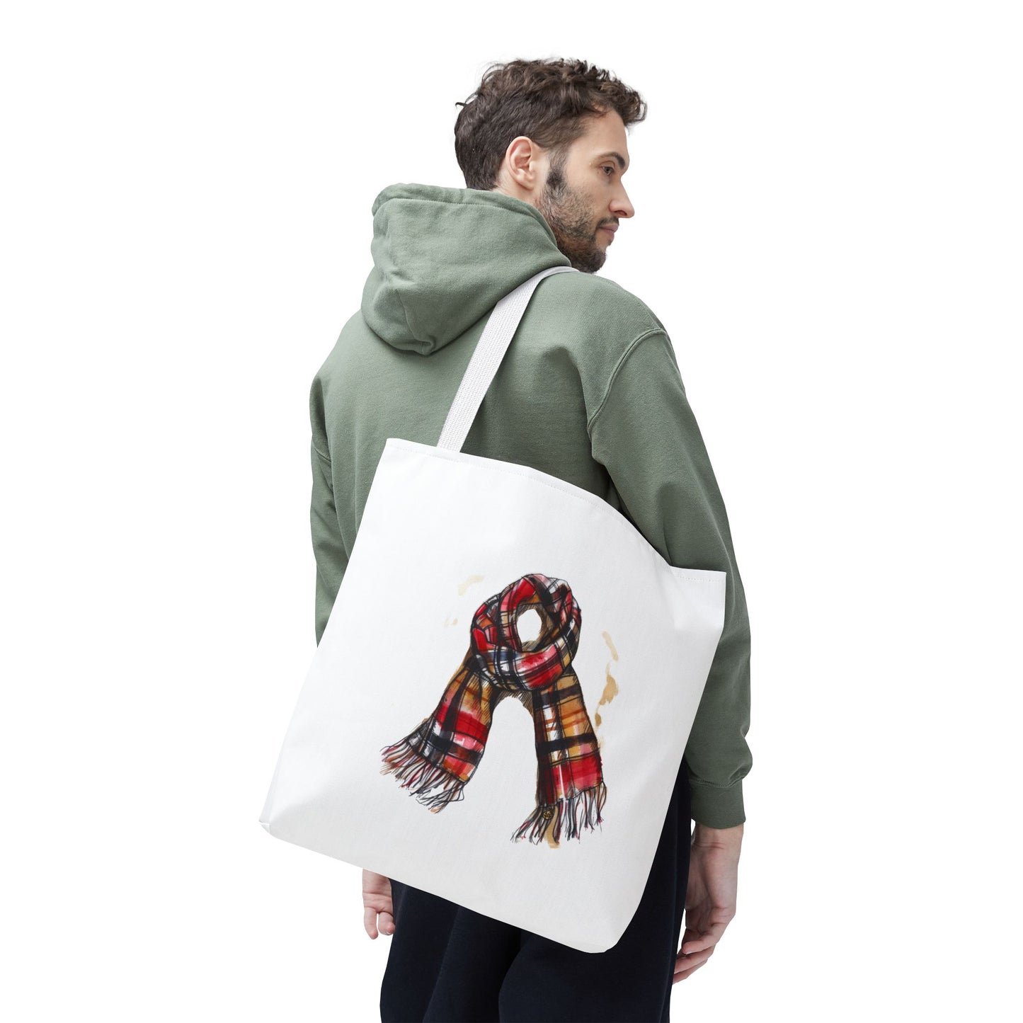 Cozy Scarf Tote Bag - Winter Essential, Perfect Gift for Her, Holiday Shopping, Stylish Storage, Fashion Accessory