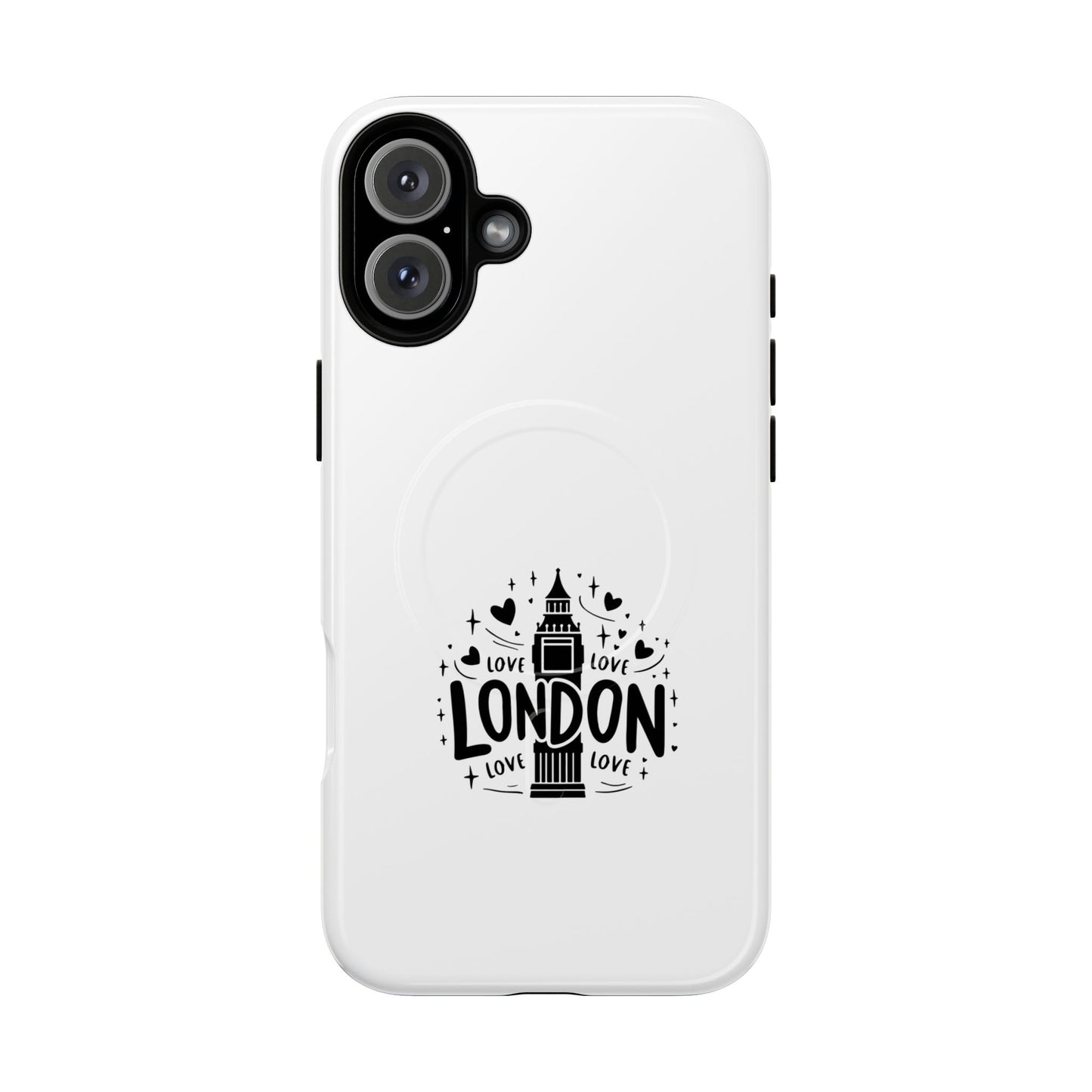 London Love Tough Magnetic Phone Cases, Durable Phone Cover, Travel Gift, London Souvenir, Protective Phone Case