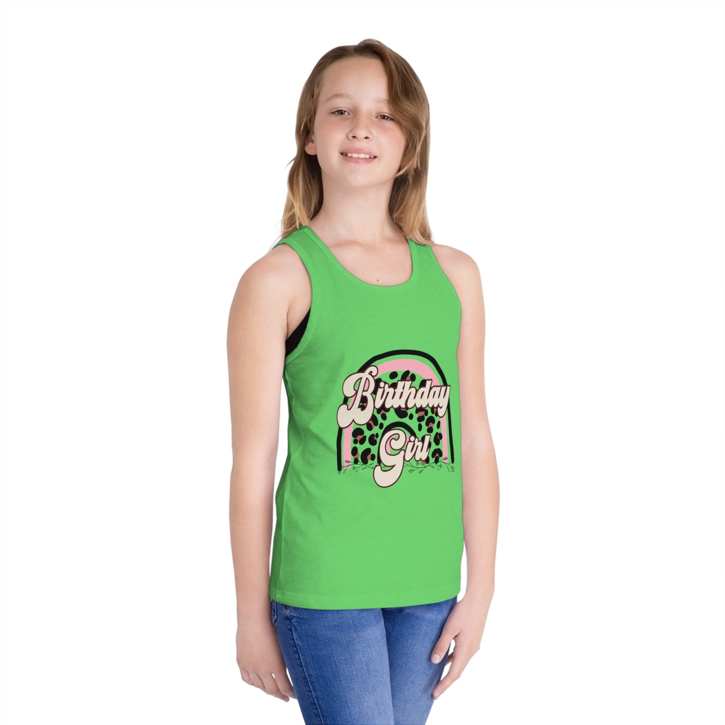 Birthday Girl Jersey Tank Top for Kids