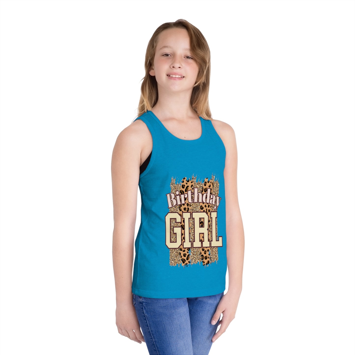 Birthday Girl Jersey Tank Top for Kids - Fun Celebration Apparel