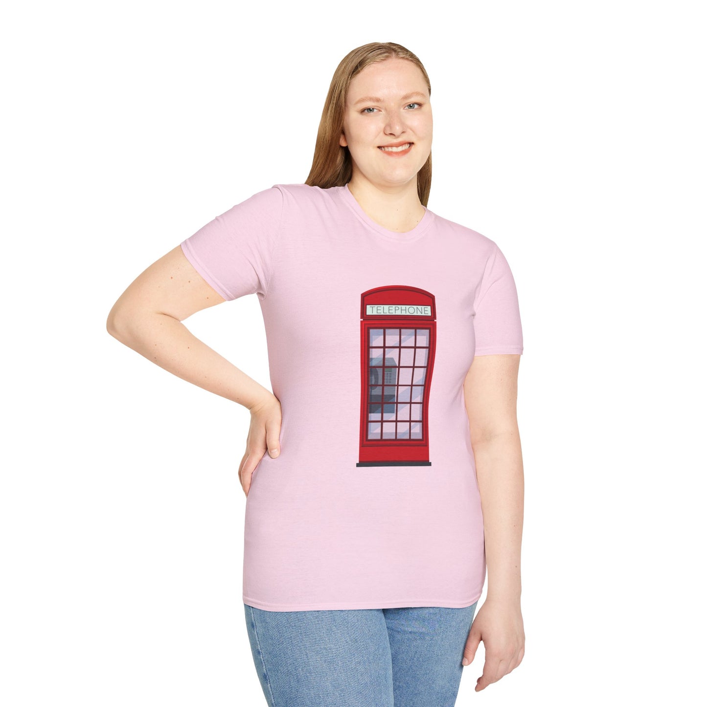 Unisex Softstyle T-Shirt - Iconic British Public Telephone
