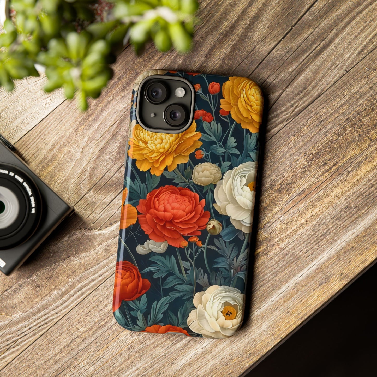 Floral Tough Case for Phones | Durable Floral Phone Cover, Boho Chic, Unique Gift for Her, Phone Protection, Flower Design
