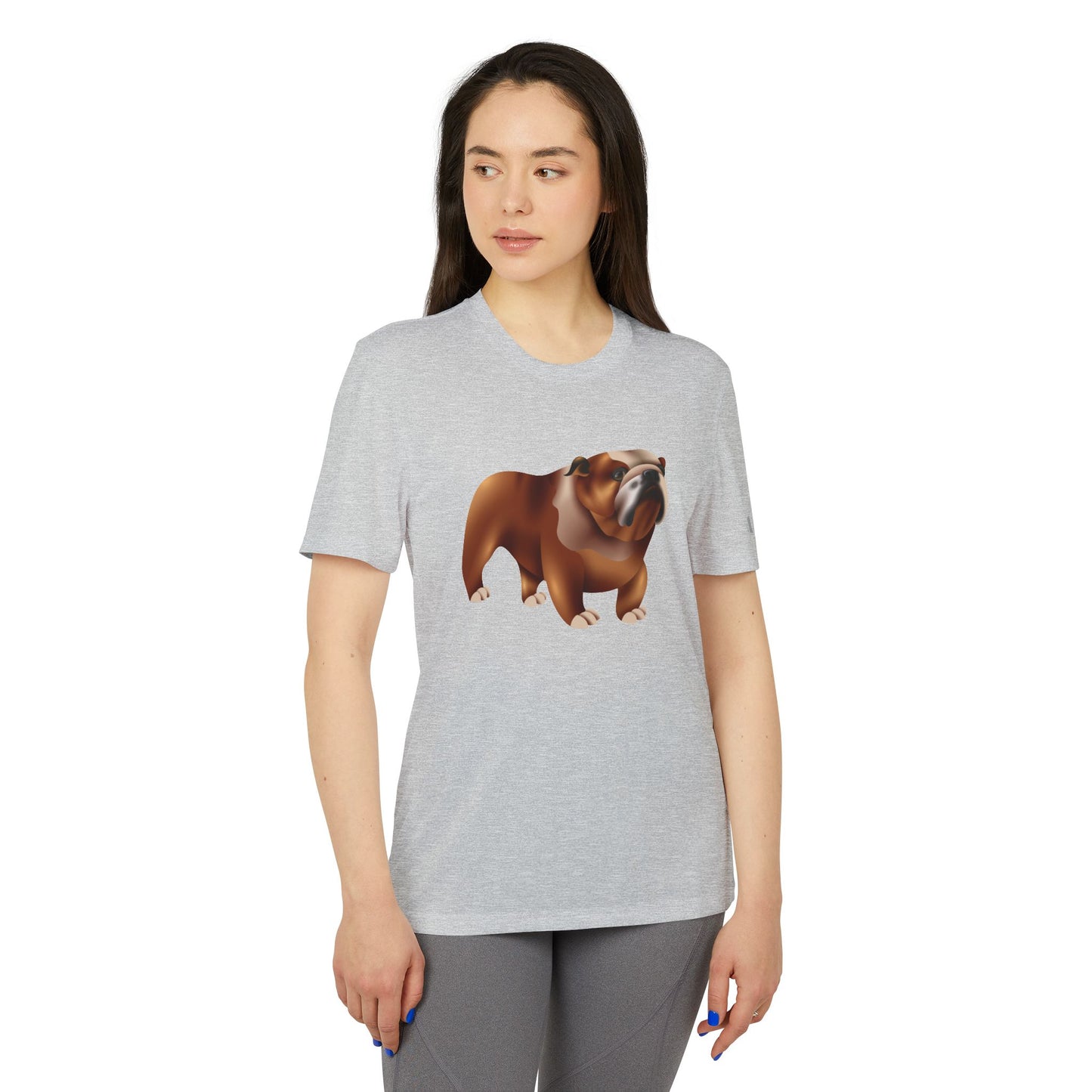 Adidas Unisex Bulldog Sport T-Shirt - Trendy Athletic Wear - Dog Lovers