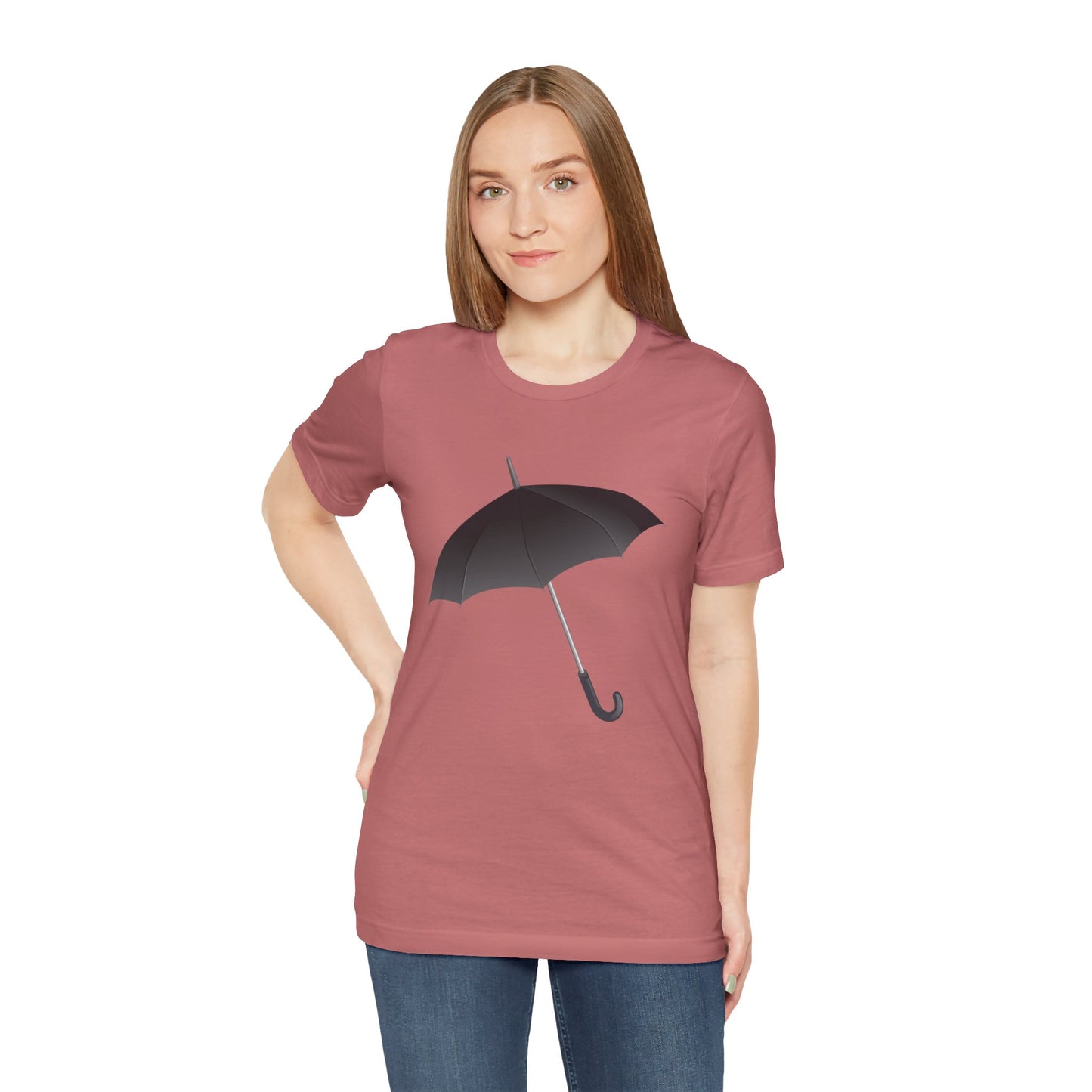 Unisex Jersey Short Sleeve Tee - Regal Royal Umbrella - Elegant and Majestic