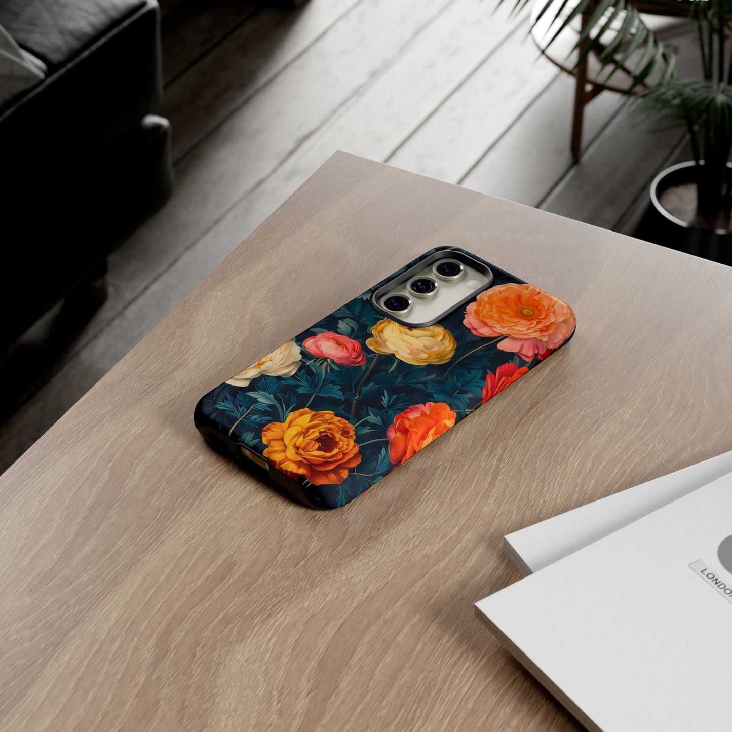 Floral Phone Case - Tough Cases, Stylish Protection, Gift for Flower Lovers, Customizable Cover, Floral Design Mobile Accessory