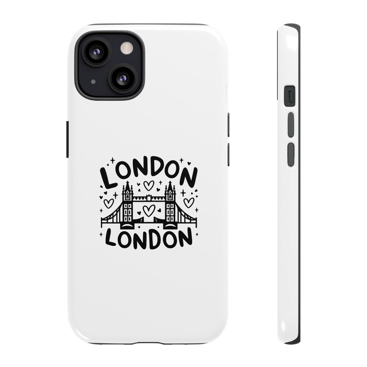 London-Themed Tough Phone Case - Chic & Stylish Protection
