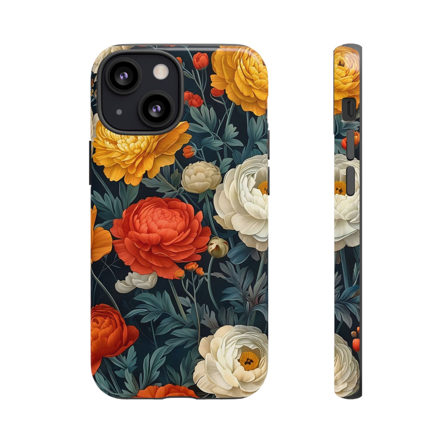 Floral Phone Case, Tough Case for iPhone, Flower Design, Floral Print Gift, Stylish Cell Phone Protector, Trendy Mobile Cover