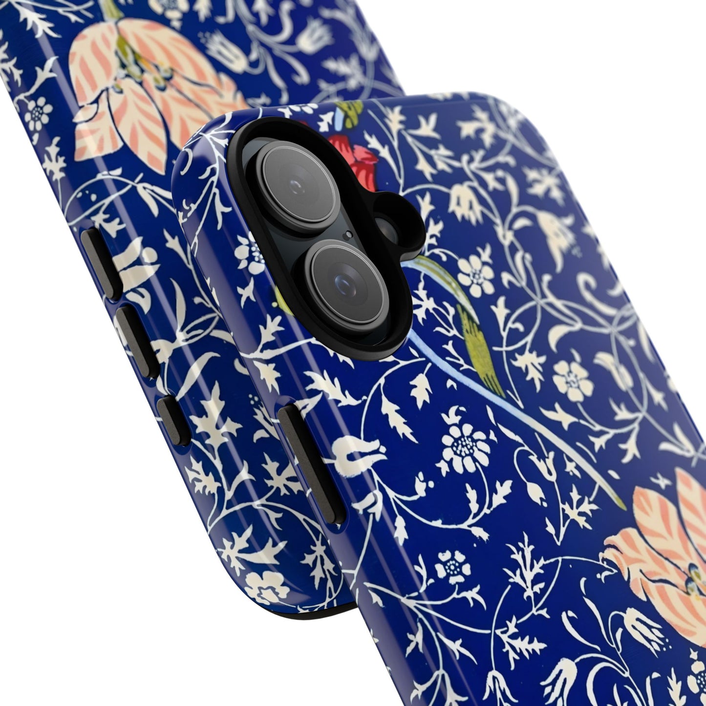 Floral Phone Case, Unique Tough Phone Cover, Gift for Her, Spring Decor, Durable Protective Case, Elegant Floral Design