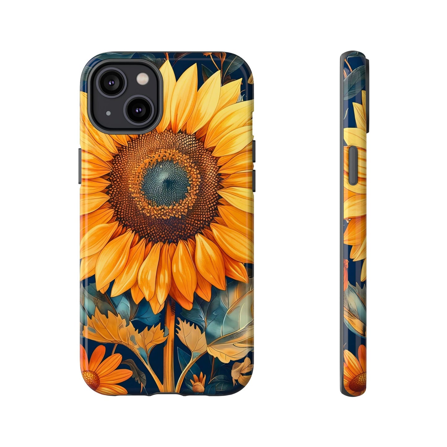 Sunflower Phone Case - Floral Design for Nature Lovers, Cute Spring Accessory, Gift for Her, Eco-Friendly Cover