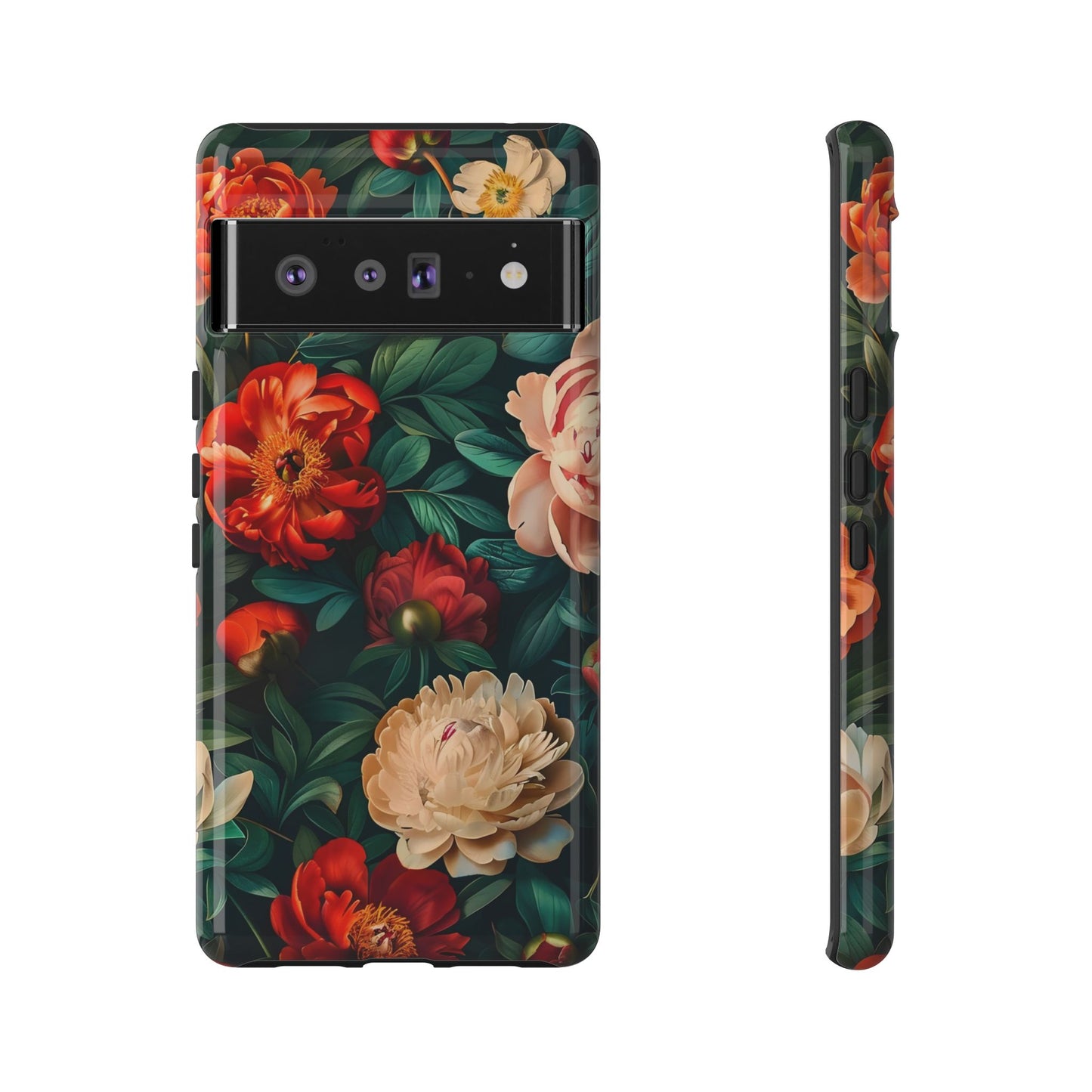 Floral Phone Case - Tough Cases, Vibrant Protection, Gift for Her, Cute Floral Design, Trendy Accessory, Perfect for Spring