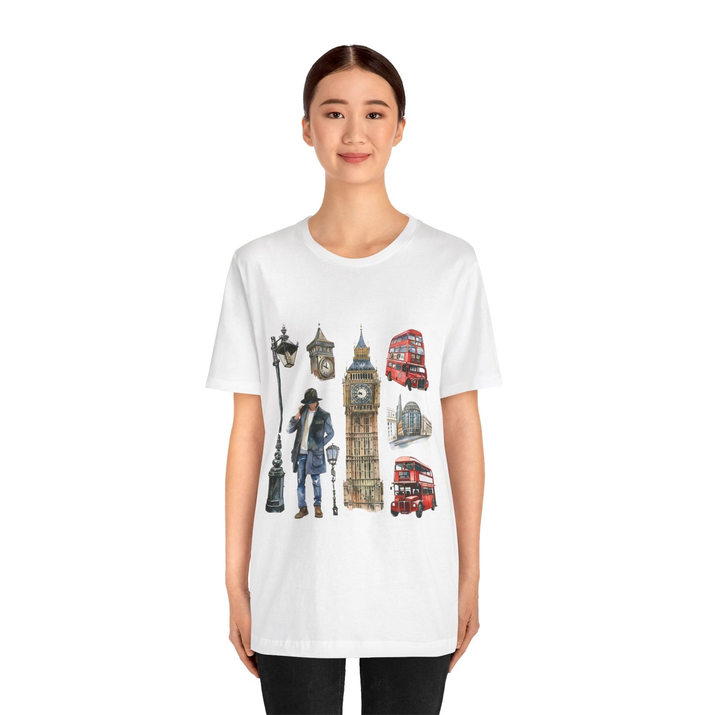Unisex Jersey Short Sleeve Tee - Old World Charm - Vintage English Icons