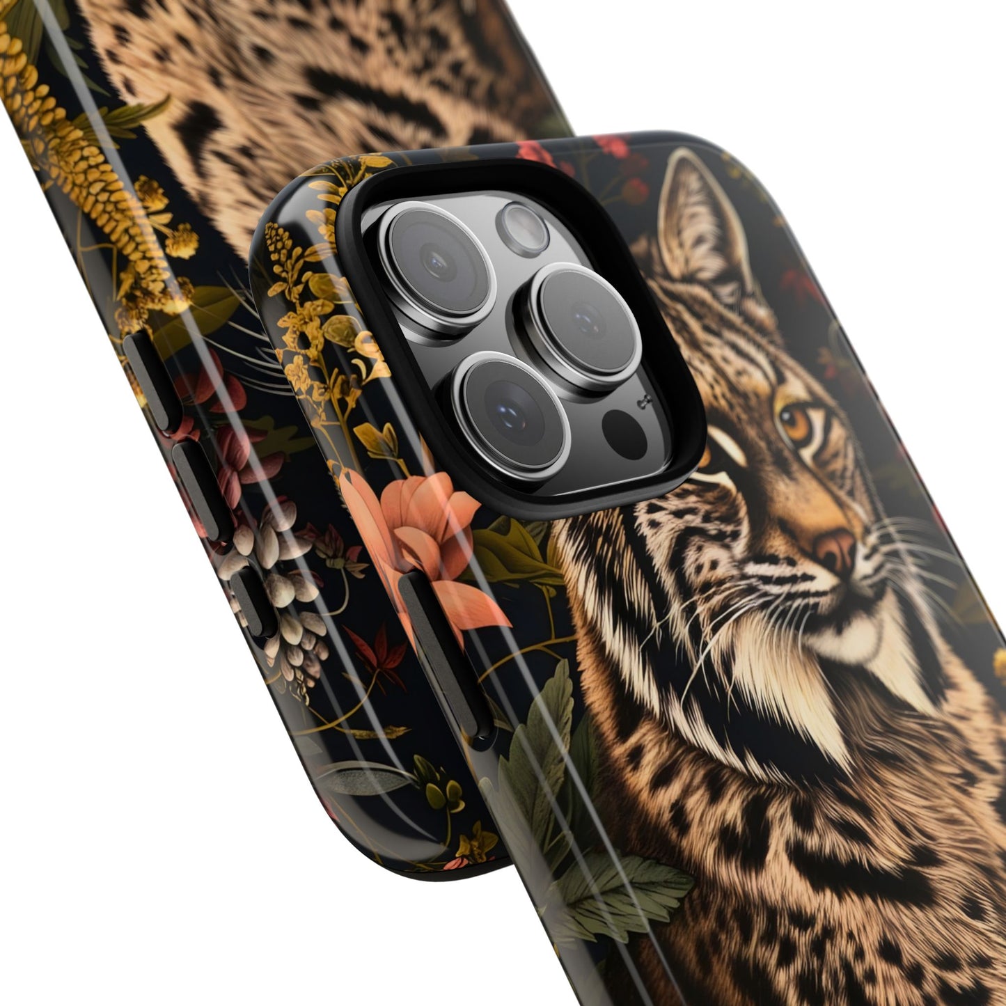 Wildlife Phone Case with Lynx Design, Tough Cases, Animal Lovers Gift, Nature Inspired Accessories, Unique Tech Protection