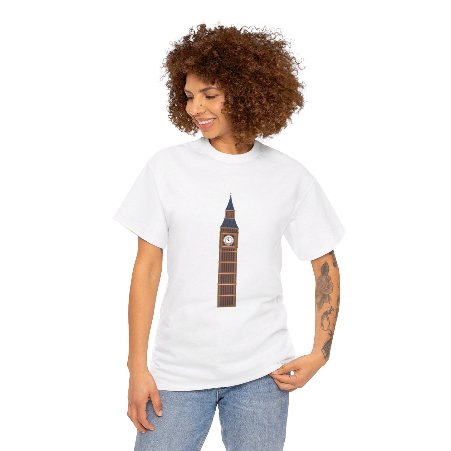 Big Ben - Iconic British Tower and Landmark Classic Unisex Heavy Cotton T-shirt
