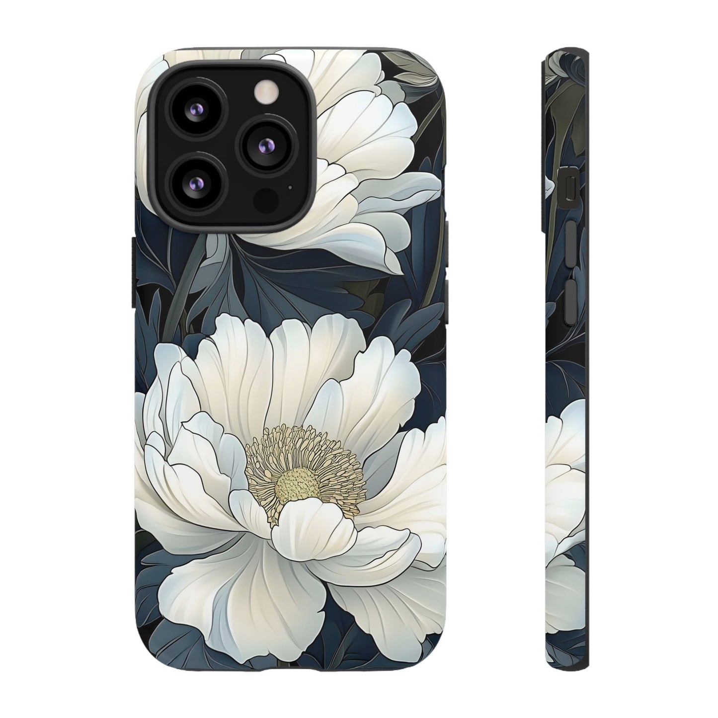 Elegant Floral Phone Case, Floral iPhone Cover, Flower Art Phone Case, Eco-Friendly Mobile Protection, Tough & Stylish Phone Case