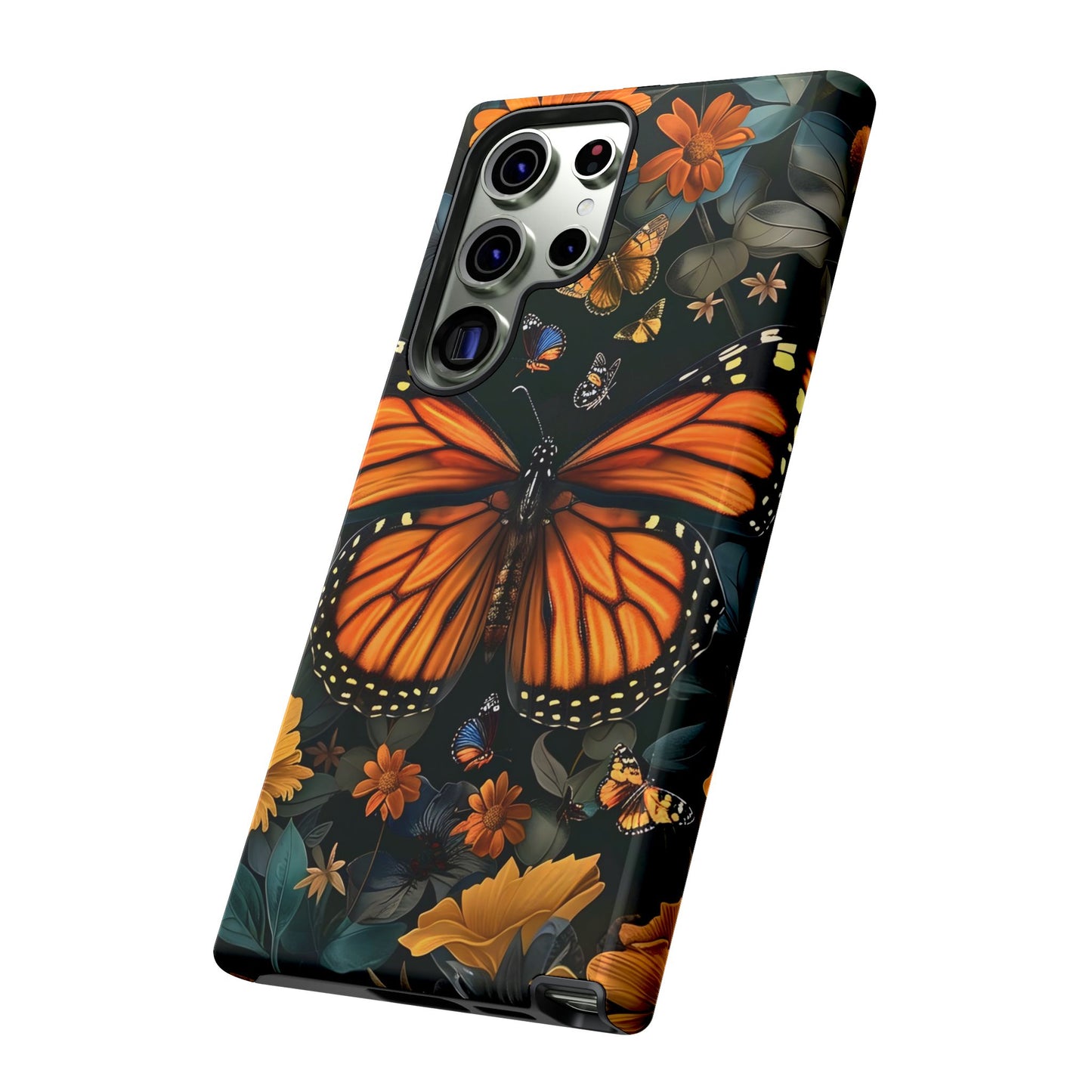 Monarch Butterfly Phone Case, Tough Cases, Nature Lover Gift, Floral Mobile Cover, Eco-Friendly Phone Accessory, Butterfly Design