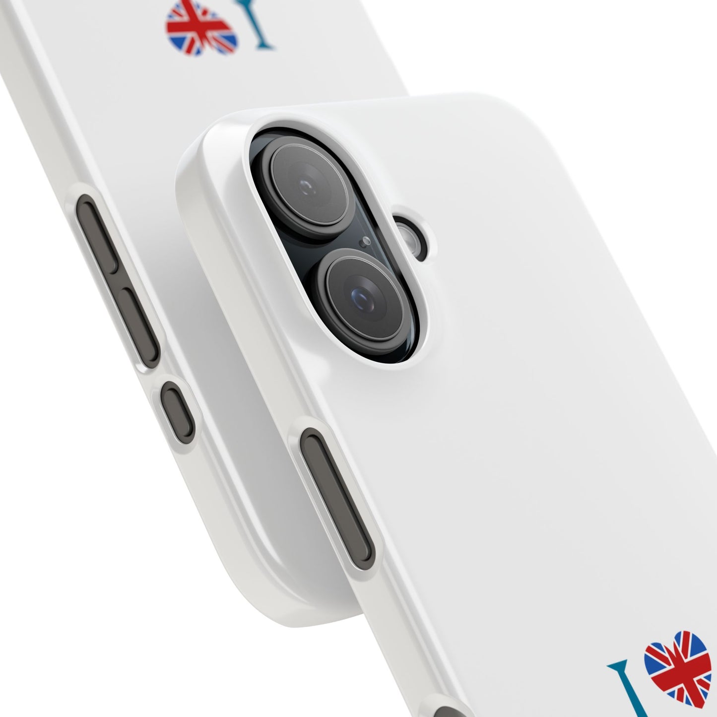 I Love England Slim Phone Case, UK Pride Phone Cover, Gift for Travelers, Smartphone Accessory, England Souvenir Case