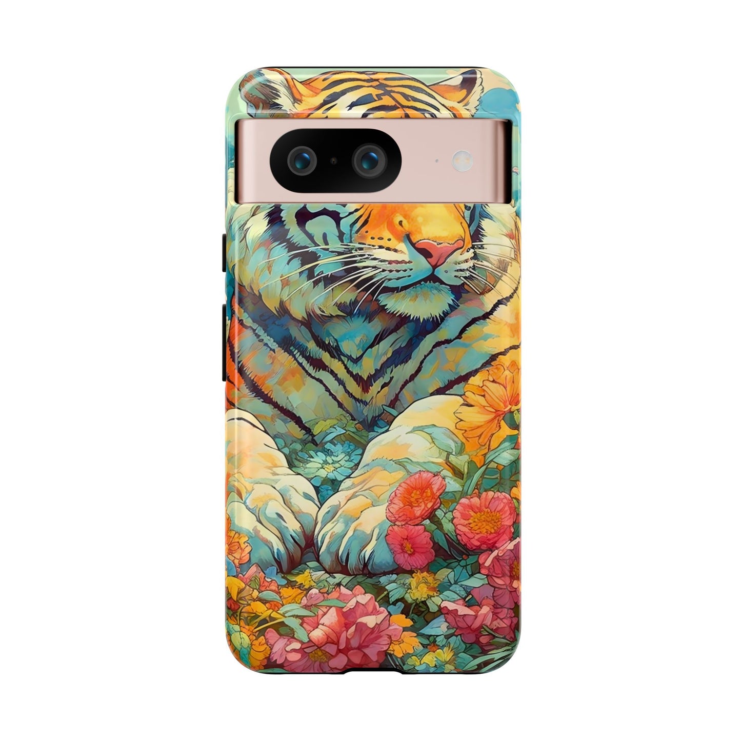 Tiger Jungle Phone Case, Colorful Tough Cases, Animal Lover Gift, Nature Phone Cover, Wildlife Decor, Birthday Present