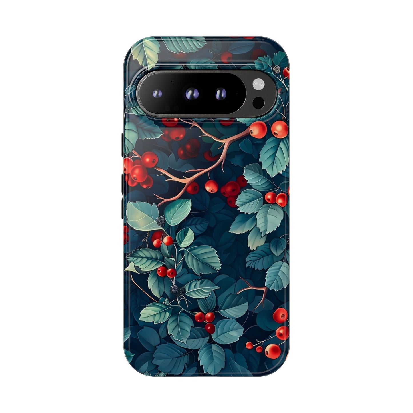 Berry Blossom Phone Case - Nature Lover's Gift, Floral Design, Cute Accessory for Spring, Unique Tech Cover, Perfect for Holidays