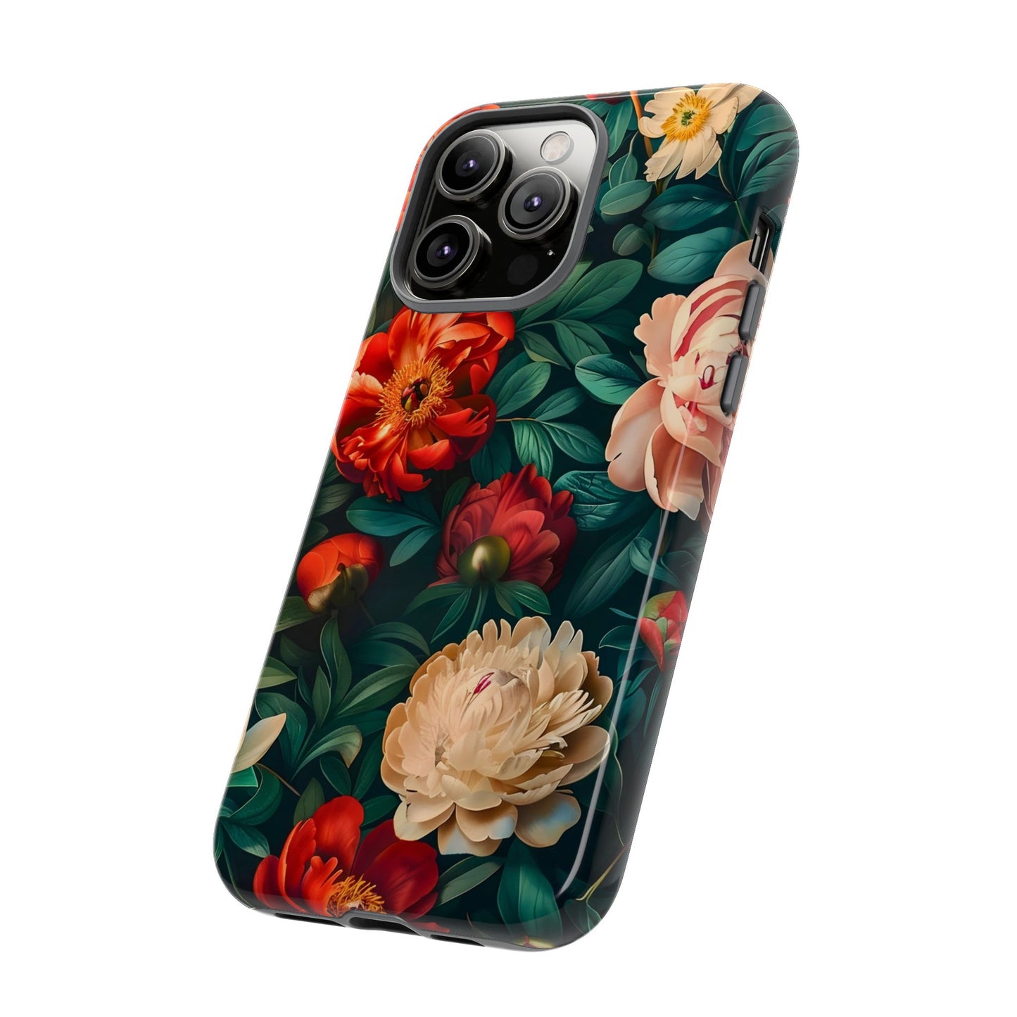 Floral Phone Case - Tough Cases, Vibrant Protection, Gift for Her, Cute Floral Design, Trendy Accessory, Perfect for Spring
