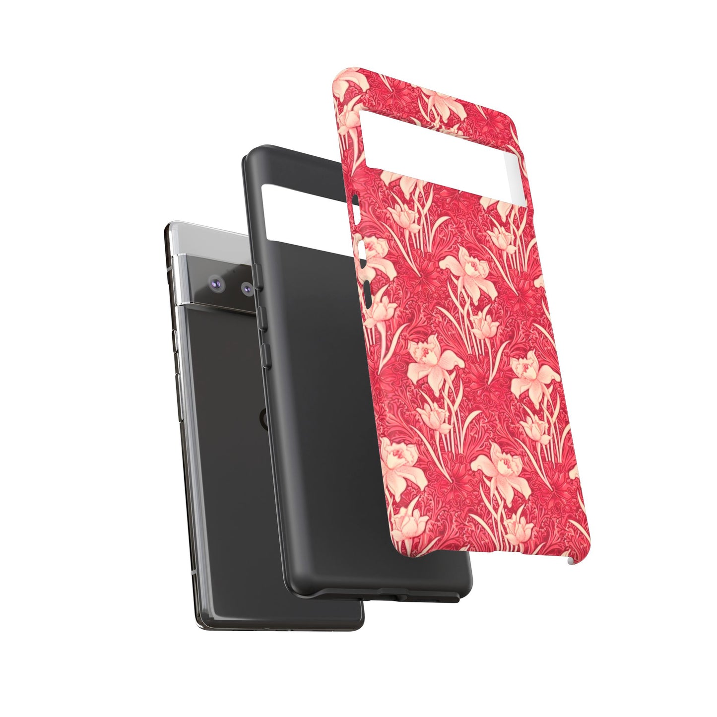 Floral Tough Phone Case - Durable, Stylish Accessory, Perfect Gift for Her, Floral Pattern, Customizable, Ideal for Daily Use