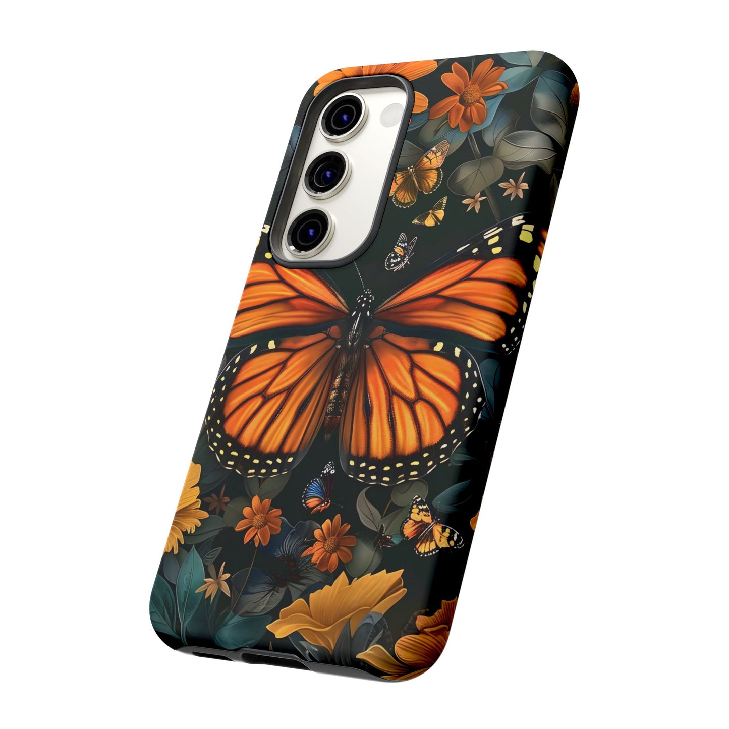 Monarch Butterfly Phone Case, Tough Cases, Nature Lover Gift, Floral Mobile Cover, Eco-Friendly Phone Accessory, Butterfly Design