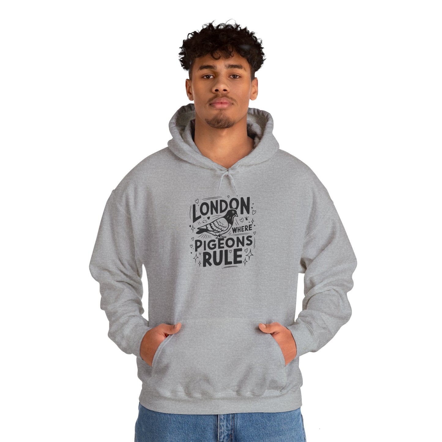 Unisex Heavy Blend™ Hooded Sweatshirt - London Where Pigeons Rule