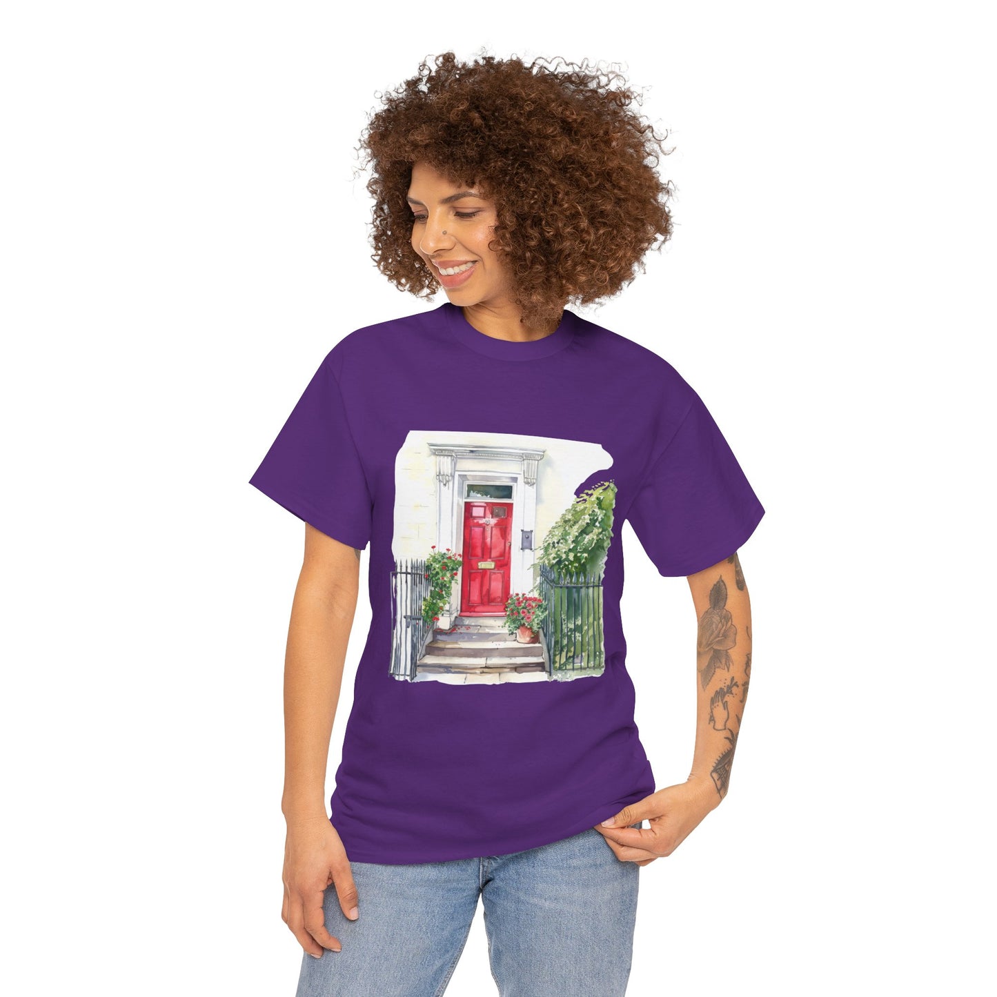 Unisex Heavy Cotton Tee - Embracing Classic British Nature Charm and Style