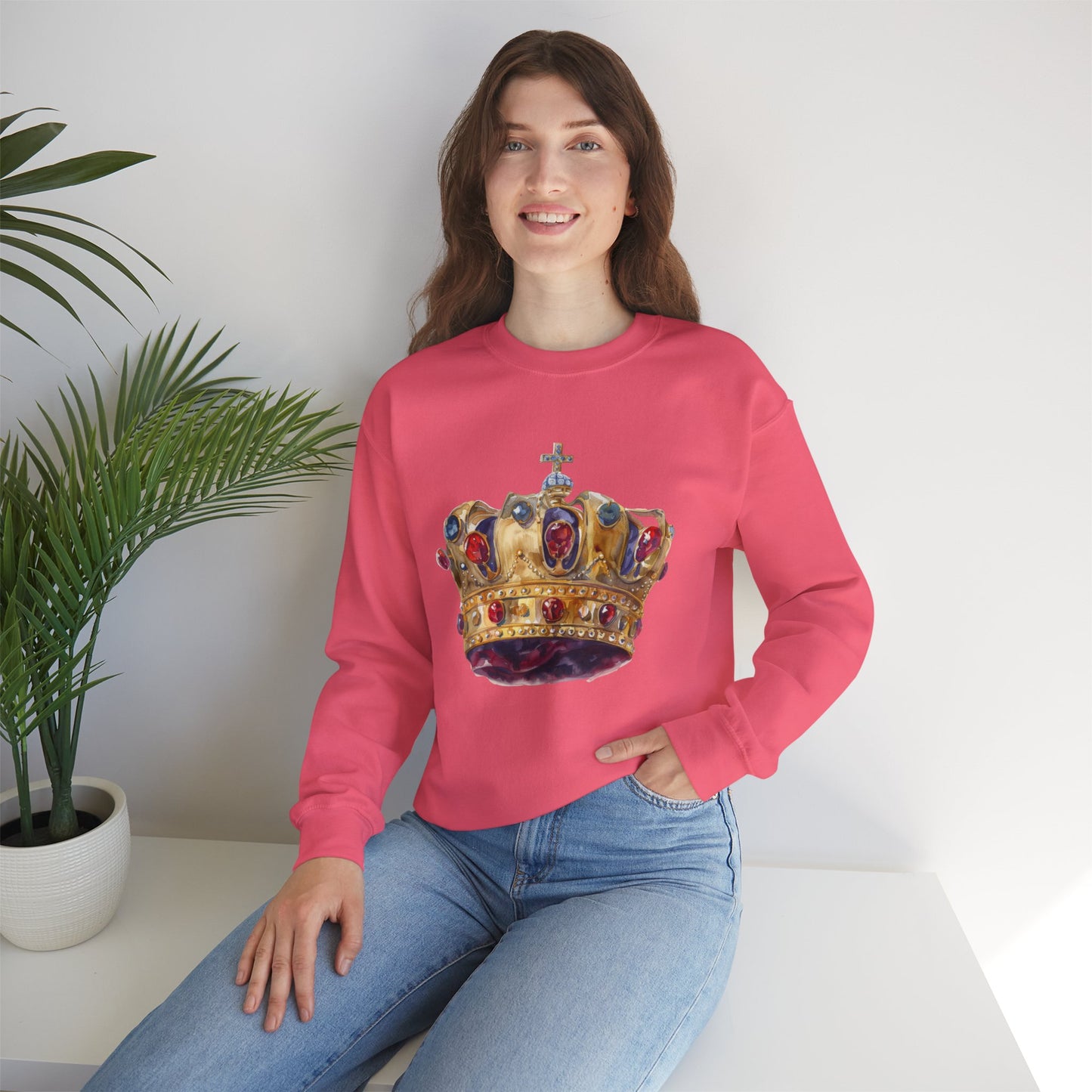 Unisex Heavy Blend™ Crewneck Sweatshirt - British Royal Crown