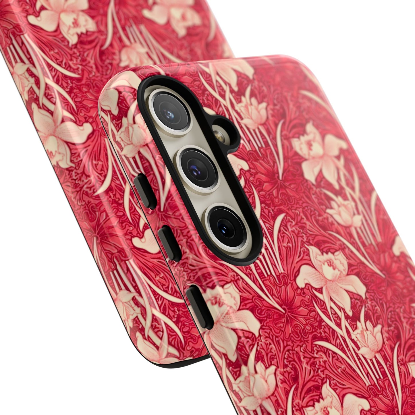 Floral Tough Phone Case - Durable, Stylish Accessory, Perfect Gift for Her, Floral Pattern, Customizable, Ideal for Daily Use