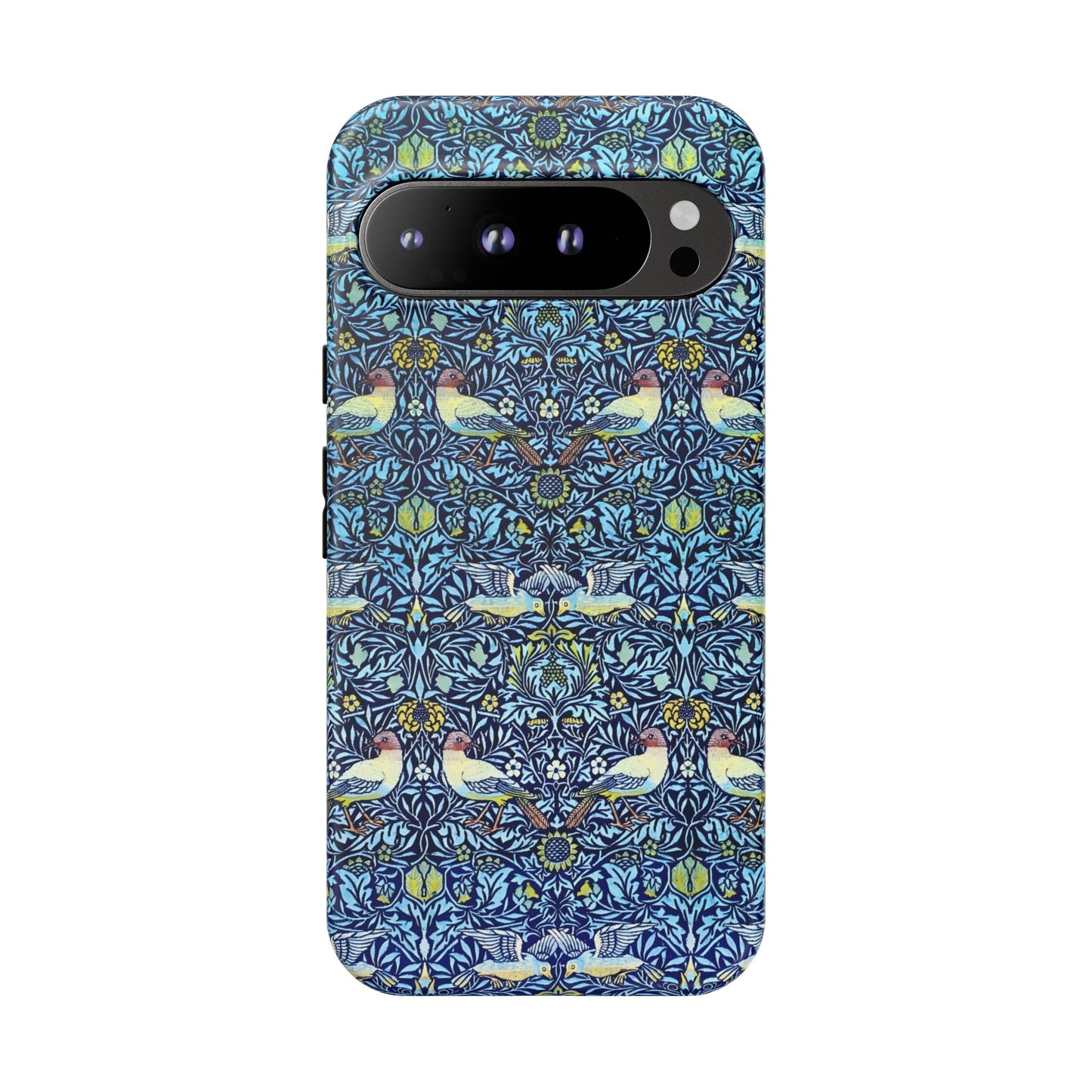 Bird and Floral Pattern Phone Case, Tough Cases, Gift for Nature Lovers, Eco-friendly, Custom Phone Accessories, All-Occasion