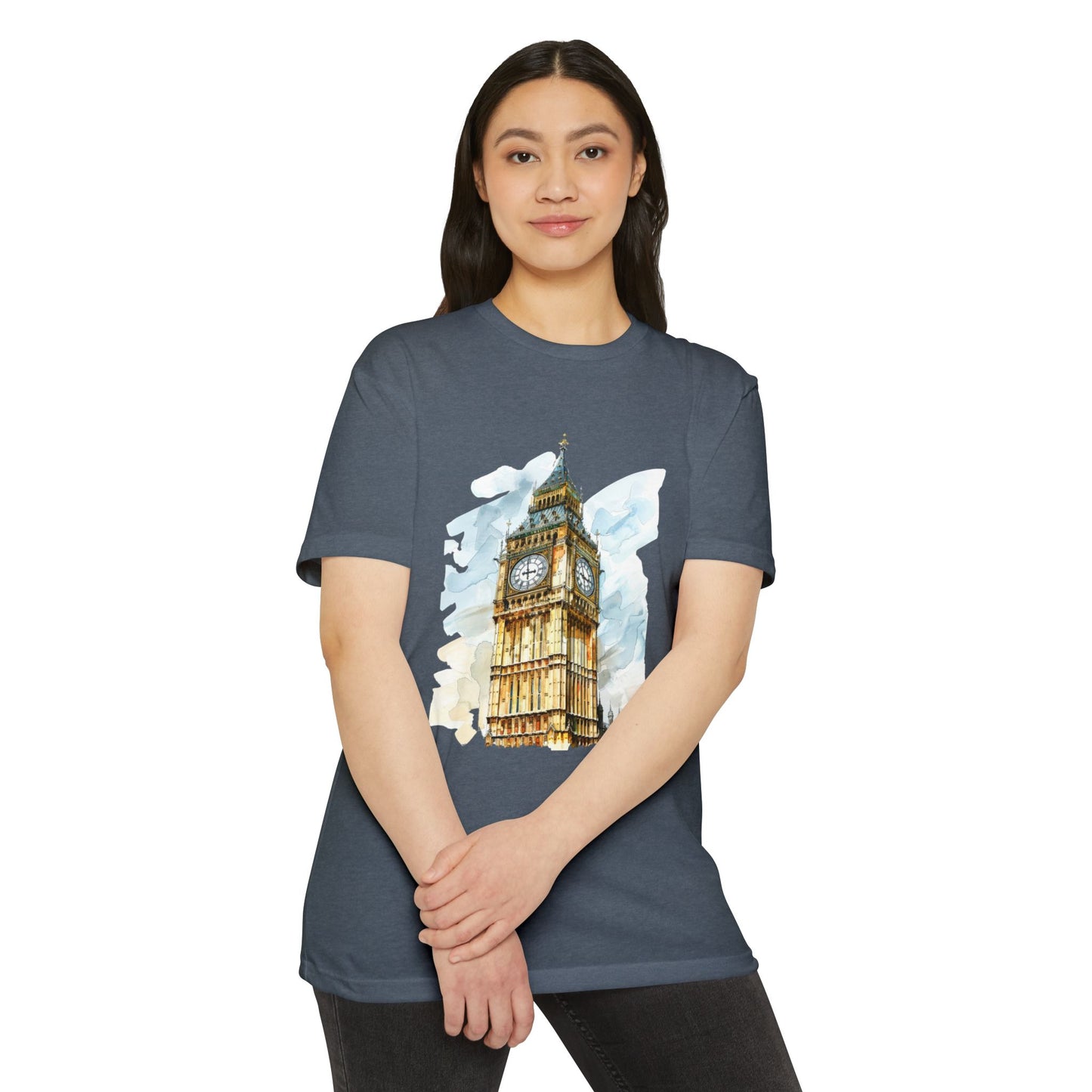 Unisex CVC Jersey T-shirt - Timeless Icon - The UK’s Famous Clock Tower