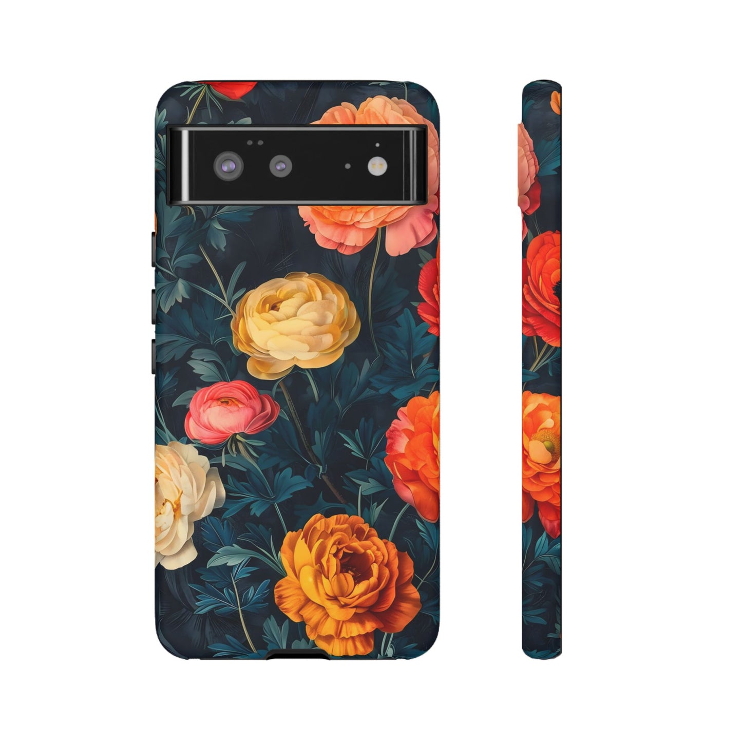 Floral Phone Case - Tough Cases, Stylish Protection, Gift for Flower Lovers, Customizable Cover, Floral Design Mobile Accessory