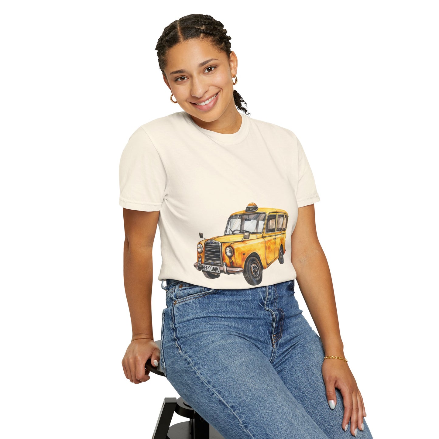 Unisex Garment-Dyed T-shirt - Vintage British Car