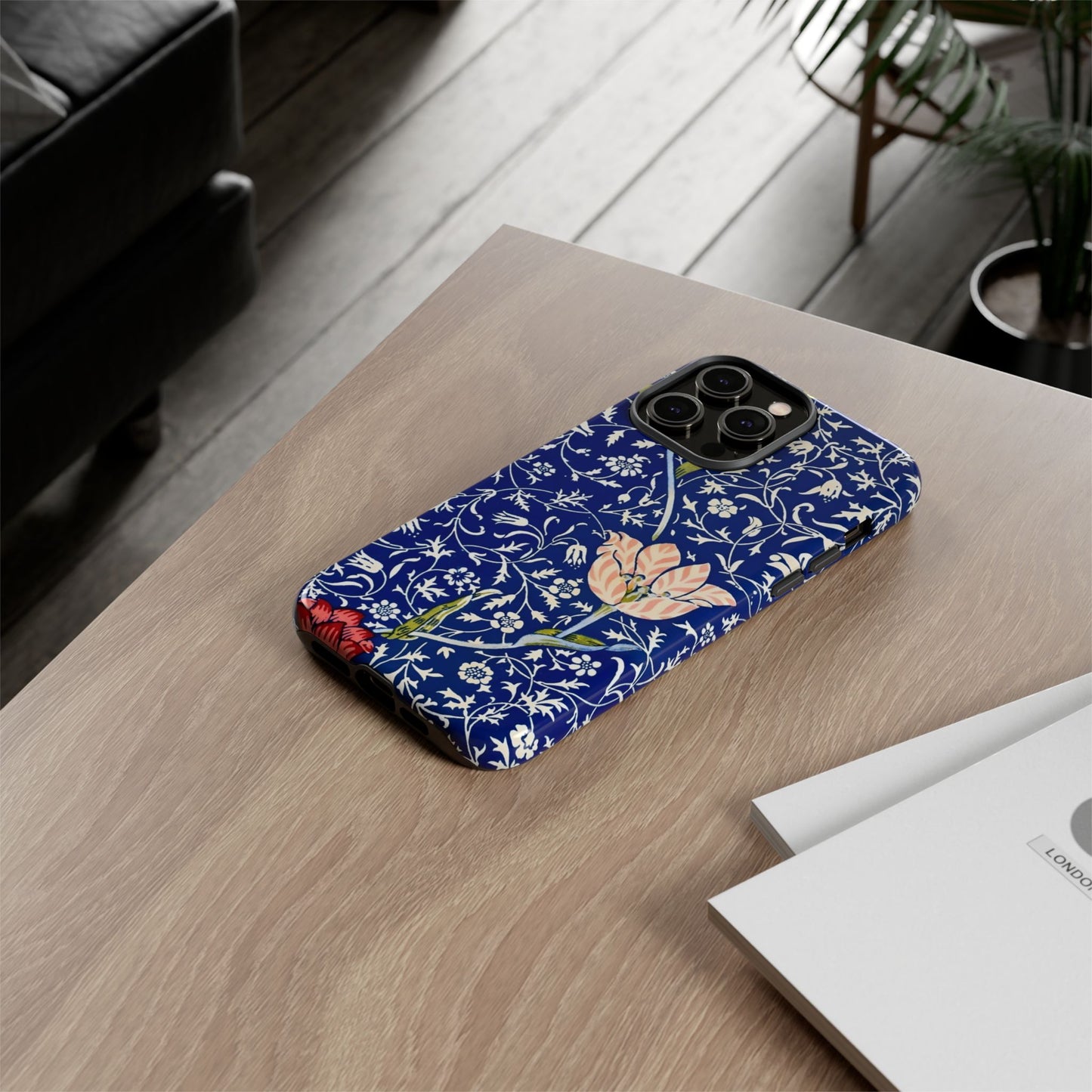 Floral Phone Case, Unique Tough Phone Cover, Gift for Her, Spring Decor, Durable Protective Case, Elegant Floral Design