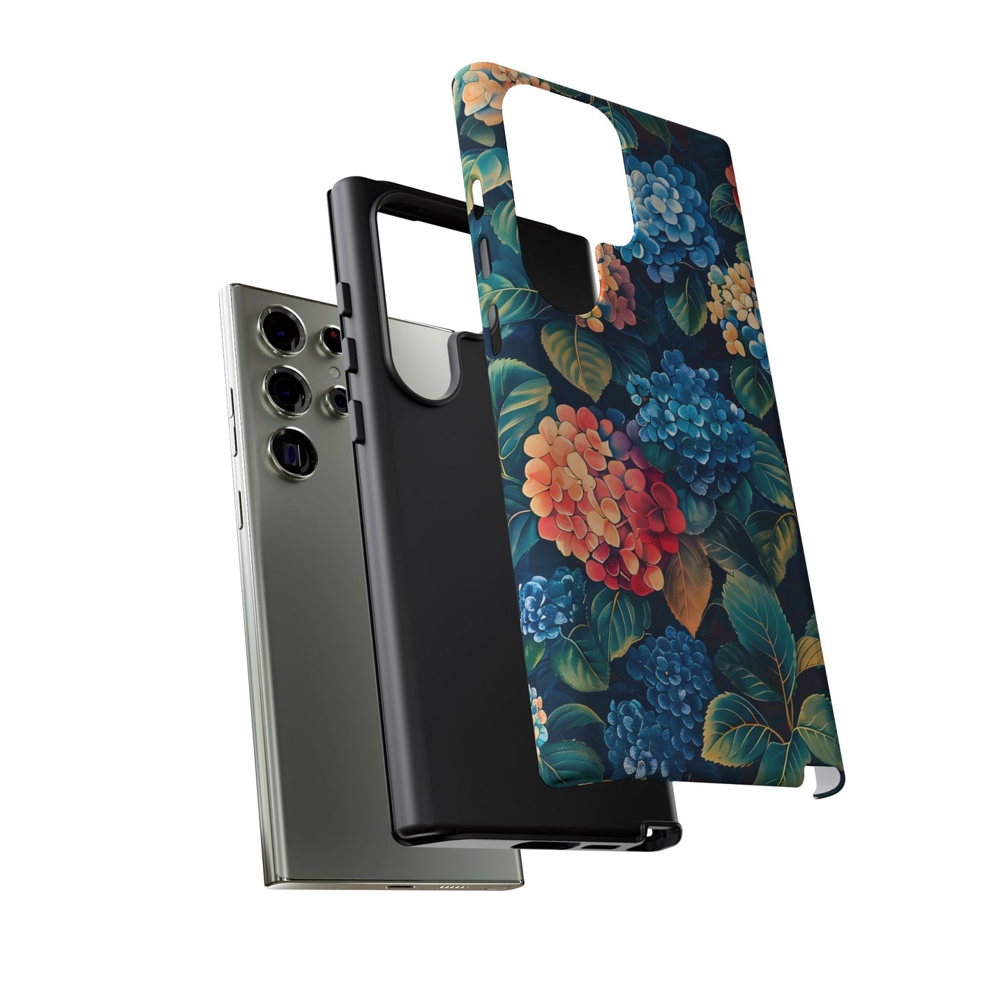Floral Phone Case, Stylish Tough Case for Gardener Gift, Flower Lover Accessory, Pretty Floral Design, Protective Case