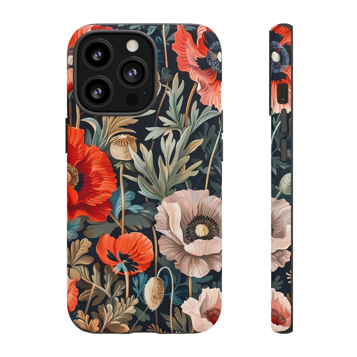 Floral Phone Case - Tough Cases, Flower Design, Chic Tech Accessories, Stylish Gifts, Unique Phone Protectors