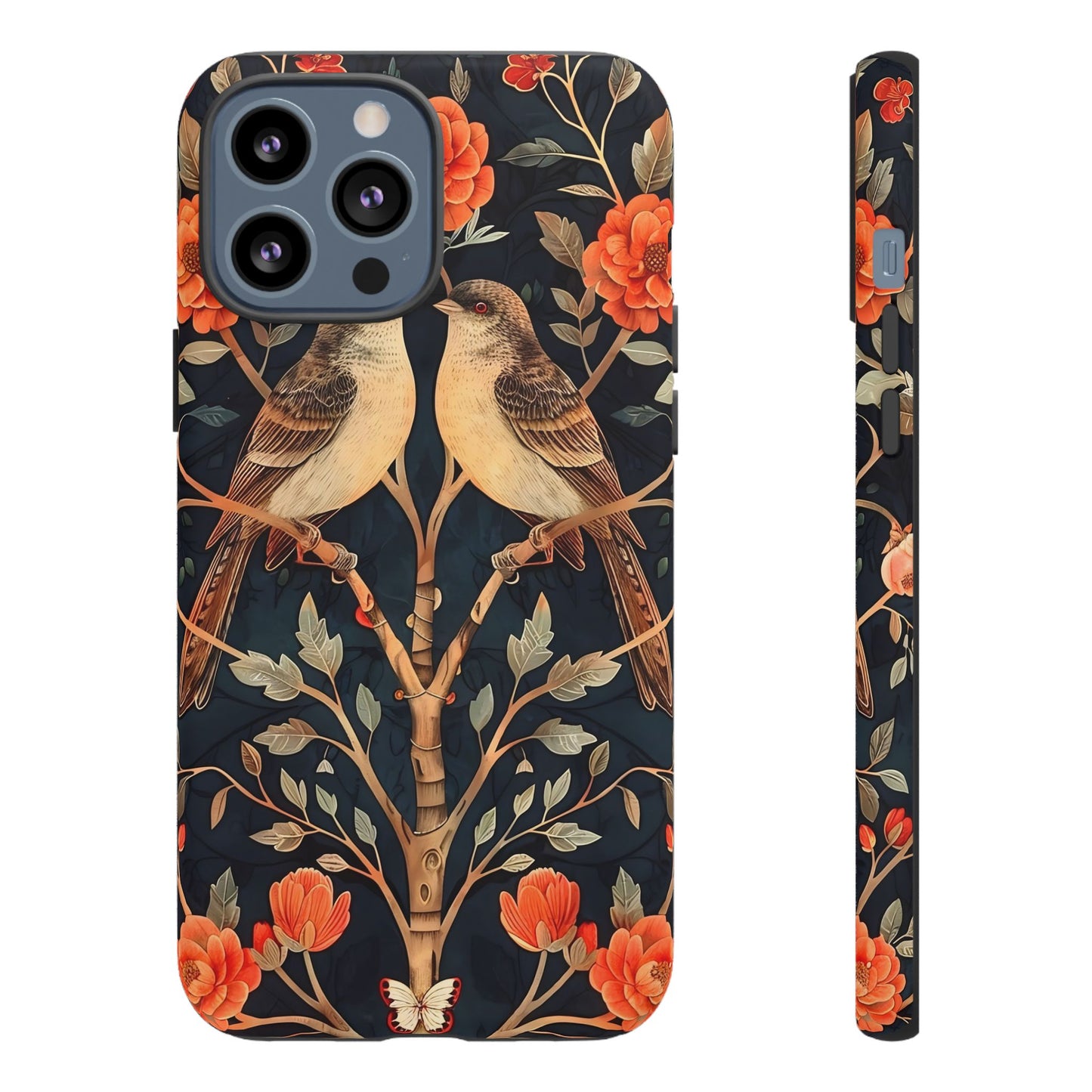 Birds & Blooms Phone Case | Floral Tough Phone Cover, Gift for Nature Lovers, Stylish and Durable, Unique Phone Accessory, Protective Case