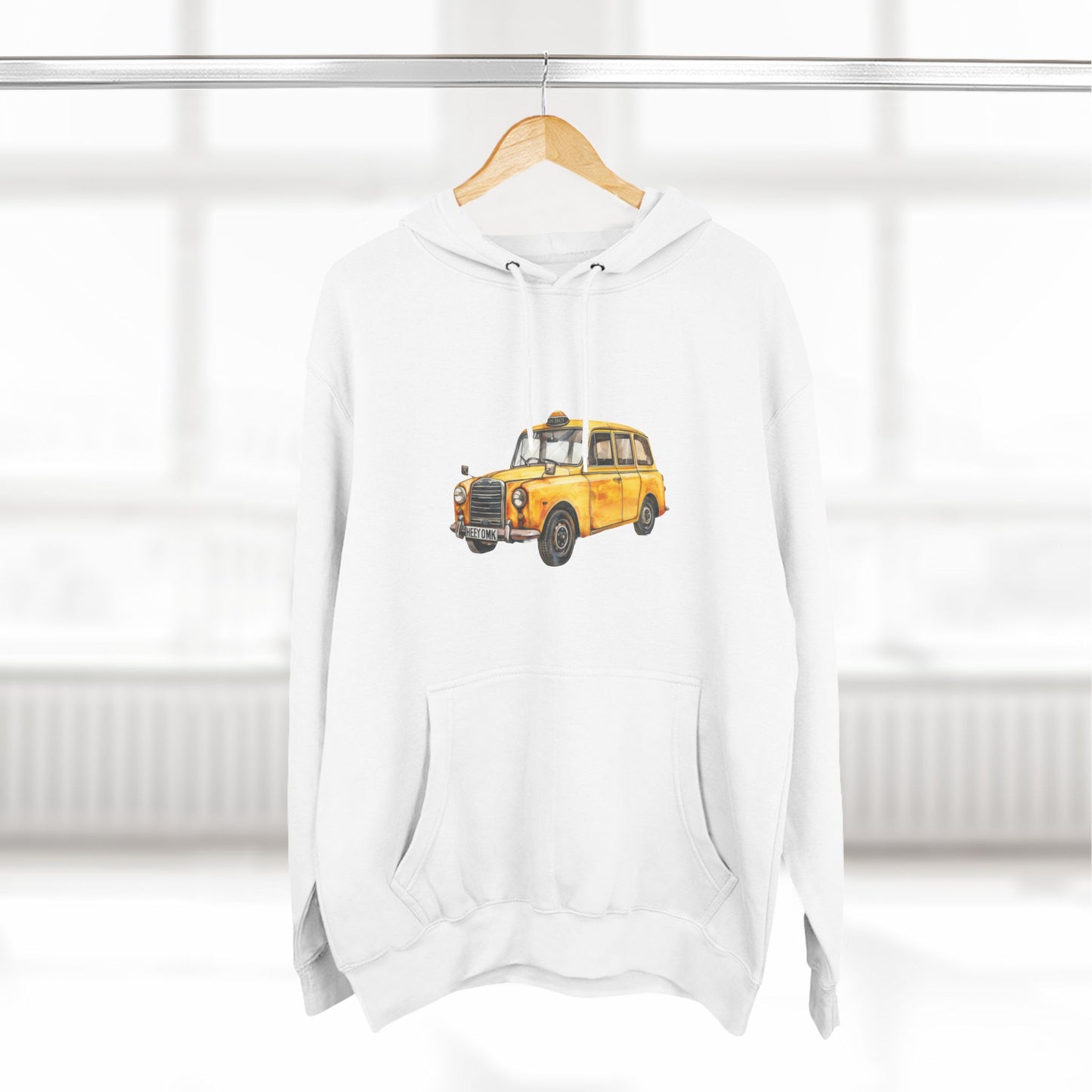 Vintage Car Classical Three-Panel Fleece Hoodie