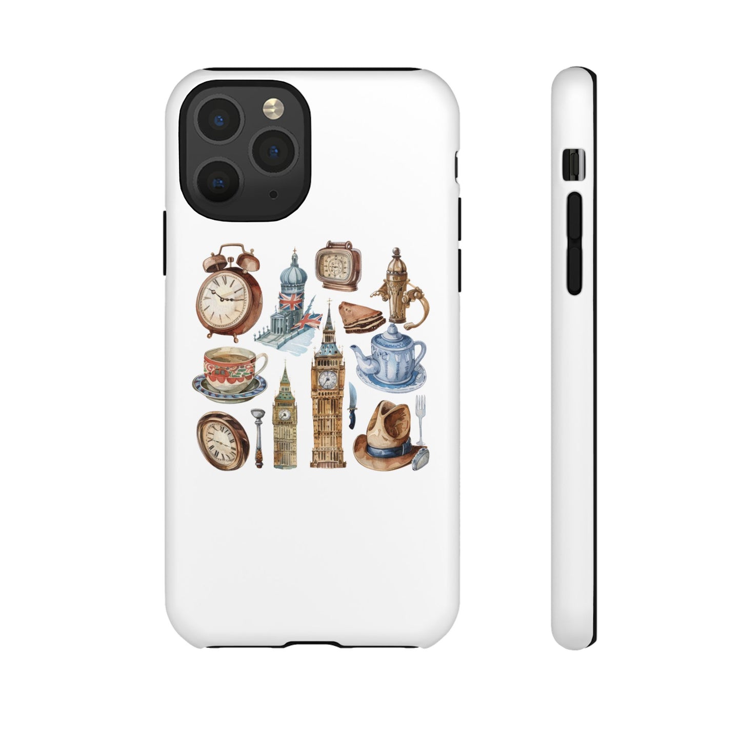 Vintage Illustrative Phone Case, Whimsical Tough Phone Cover, Gifts for Her, Unique Cell Phone Accessory