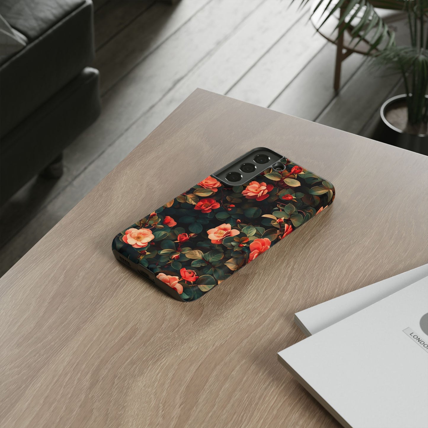 Floral Phone Case - Elegant Floral Design, Tough Protective Case, Perfect Gift for Her, Trendy Phone Accessories, Mother’s Day, Birthday