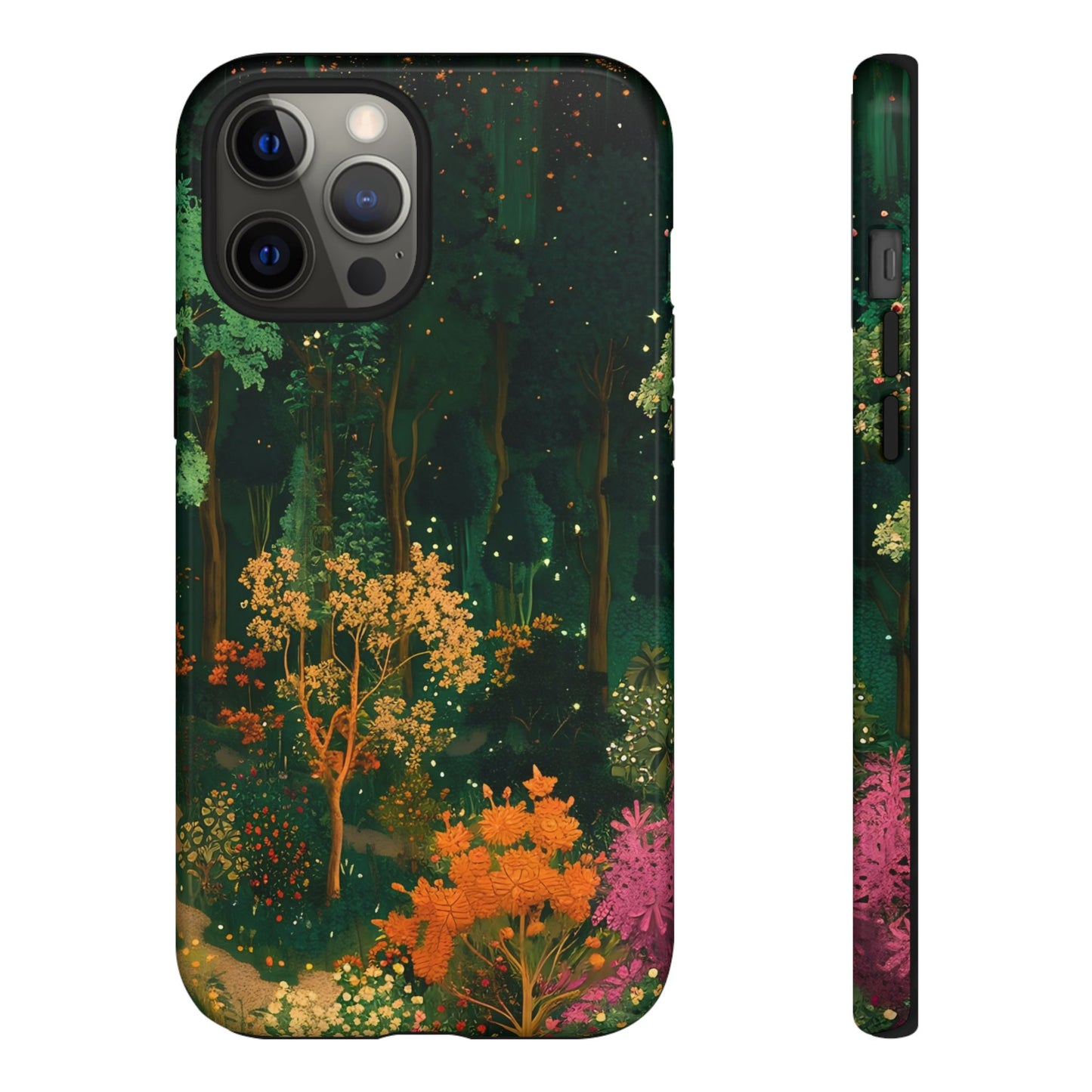 Nature-Inspired Phone Case, Floral Design, Tough iPhone Cover, Gift for Nature Lovers, Colorful Phone Accessory