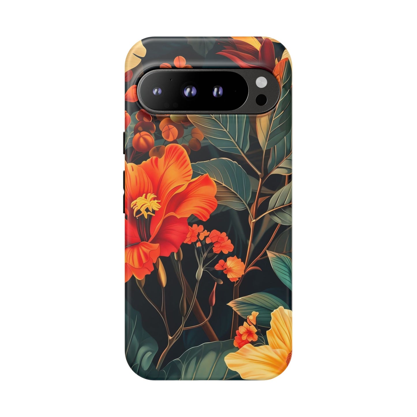 Tough Floral Phone Case | Tropical Vibe, Gift for Nature Lovers, Summer Beach Accessory, Floral Pattern, Trendy Phone Accessories
