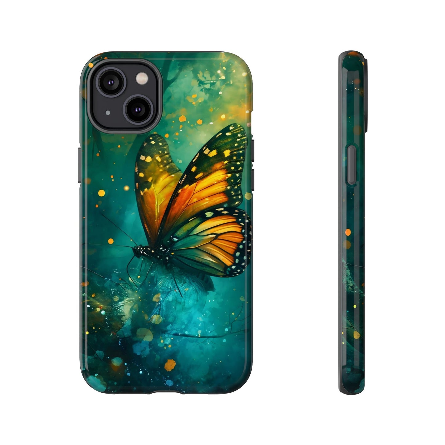 Colorful Butterfly Phone Case, Tough Cases for iPhone and Samsung, Cute Tech Accessories, Nature Lovers Gift, Vibrant Floral Design